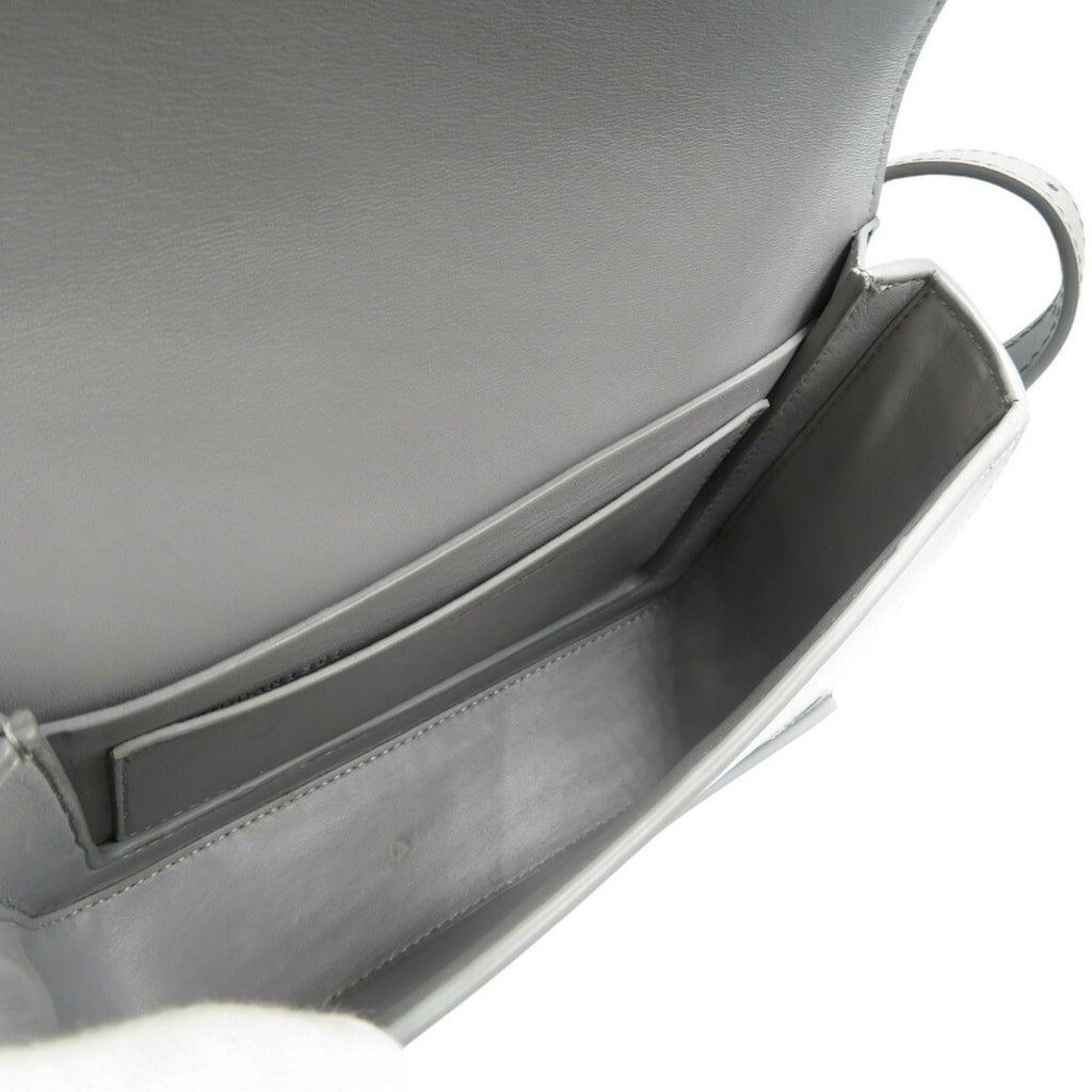 Burberry Gray Leather Shoulder Bag