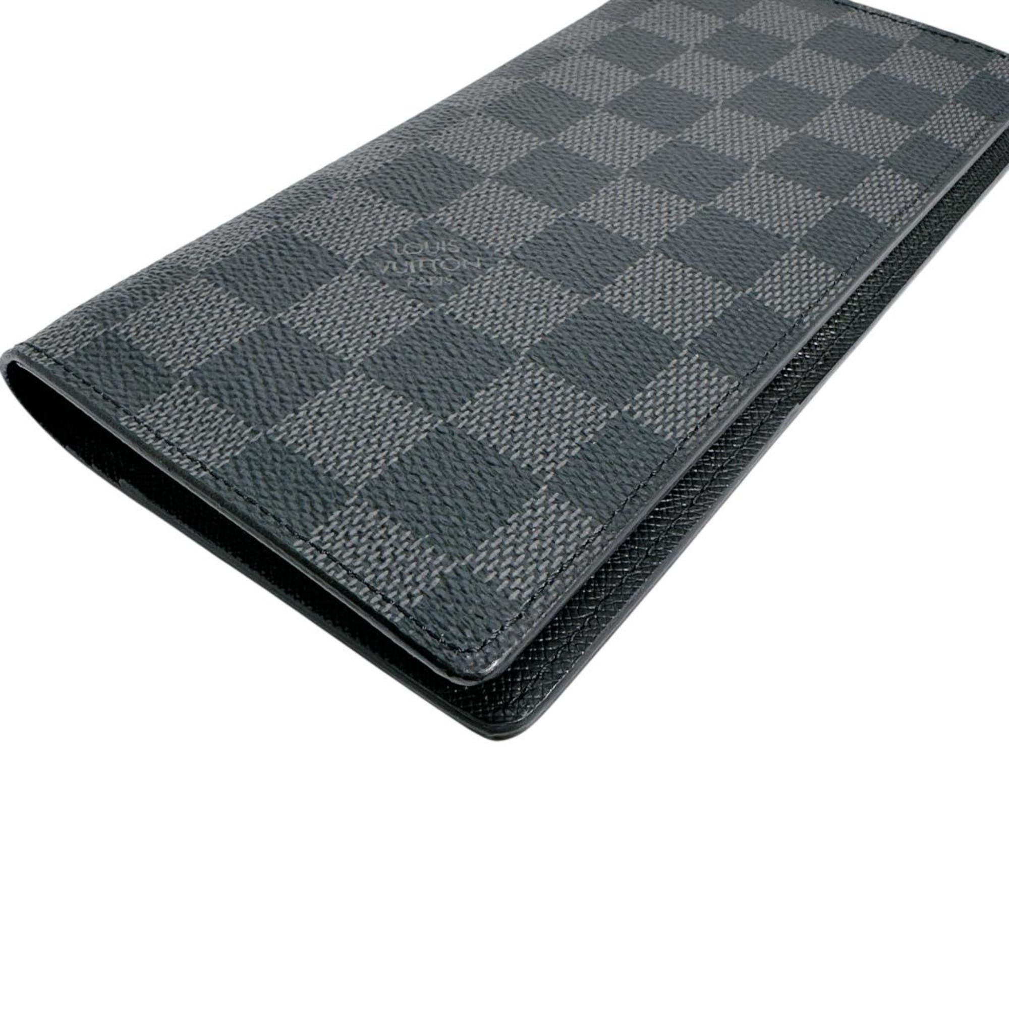 Louis Vuitton Damier Graphite Black Gray Damier Graphite Long Wallet
