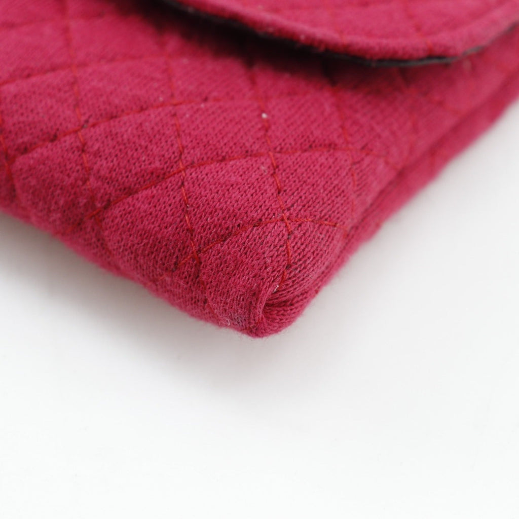 Chanel Red Color Cotton Pouch