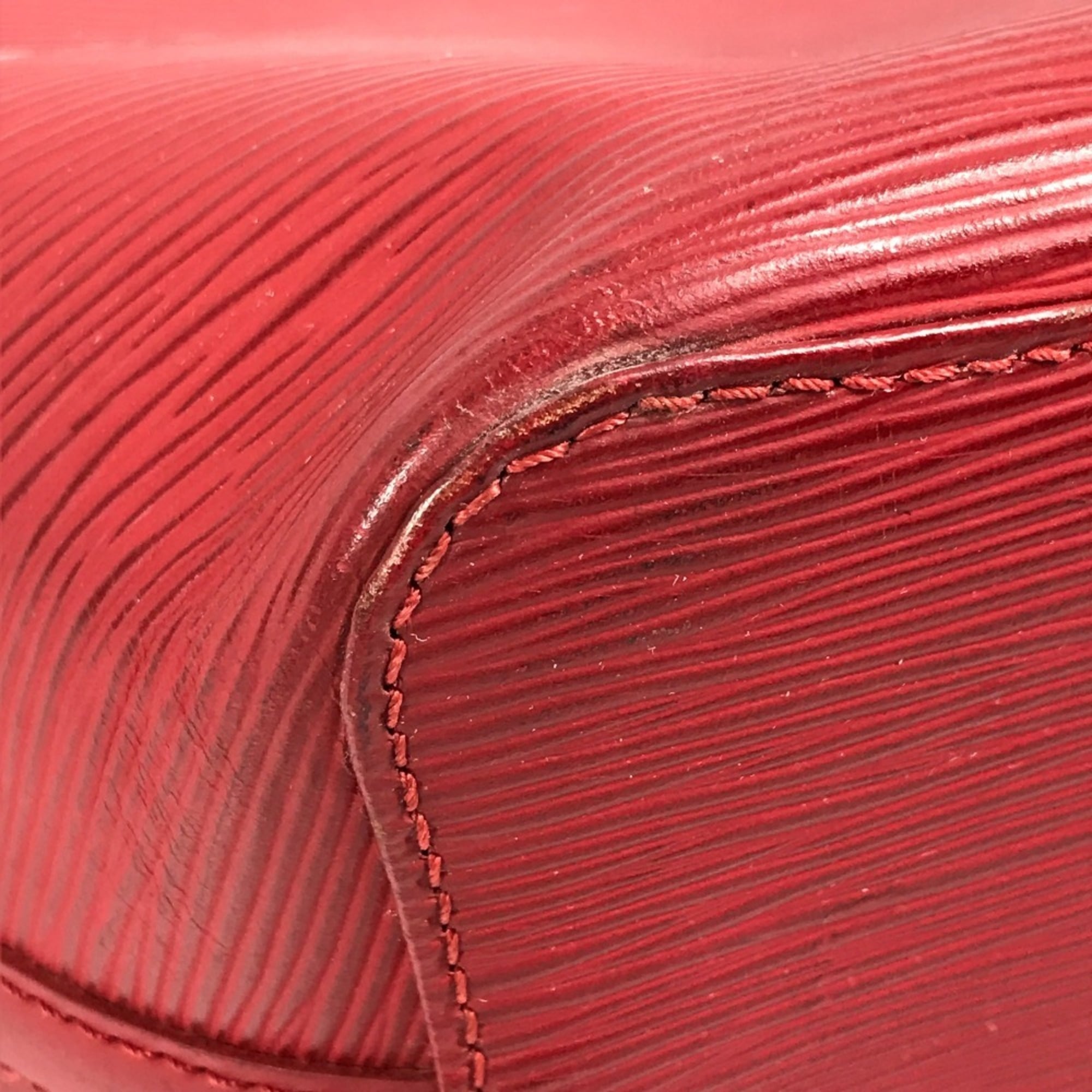 Louis Vuitton Red Color Epi Leather Shoulder Bag