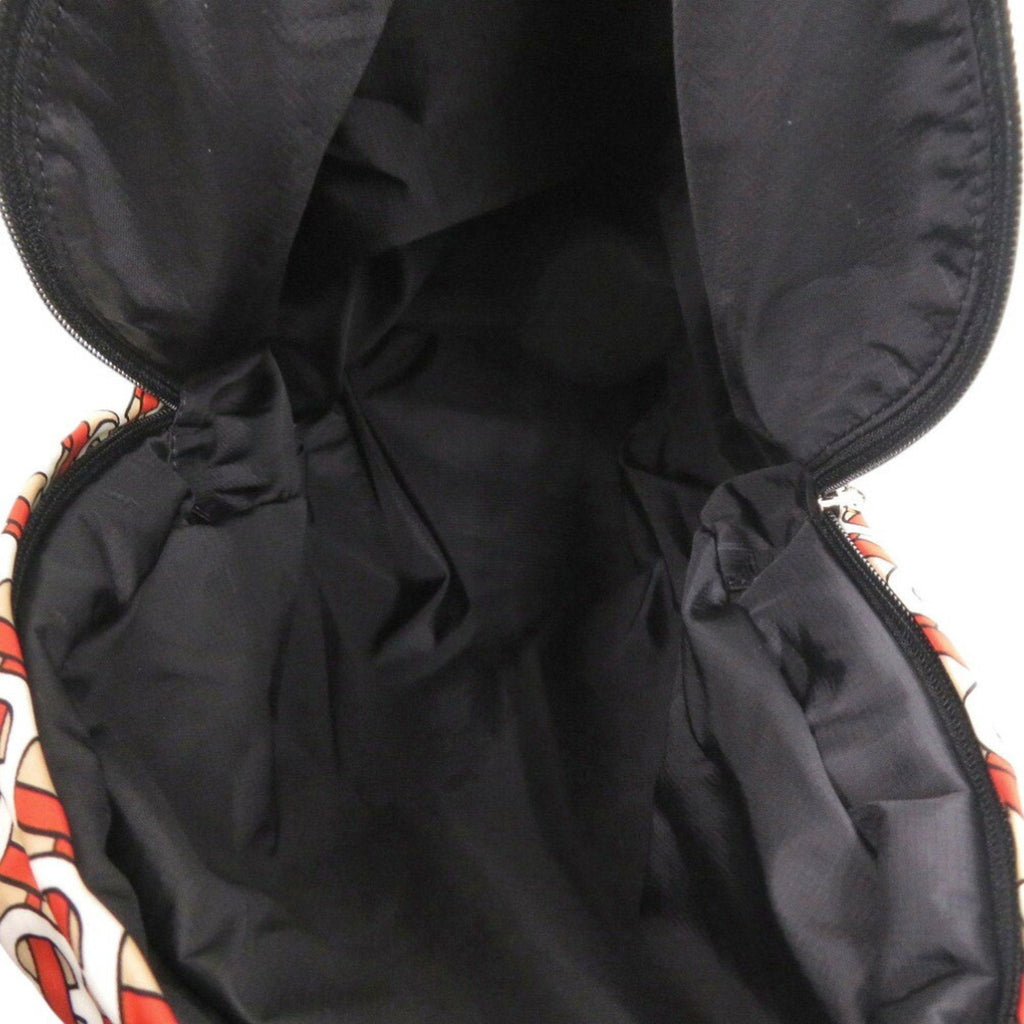 Burberry Black Orange Nylon Pouch