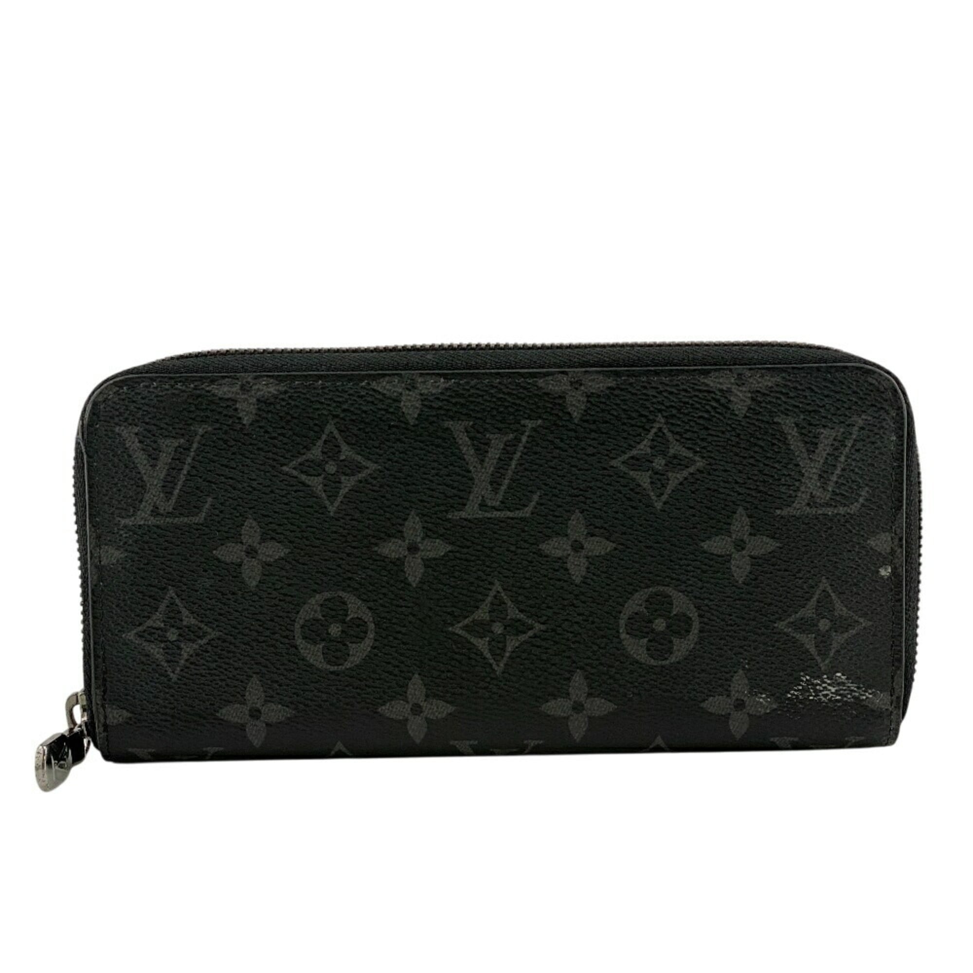 Louis Vuitton Black Leather Long Wallet