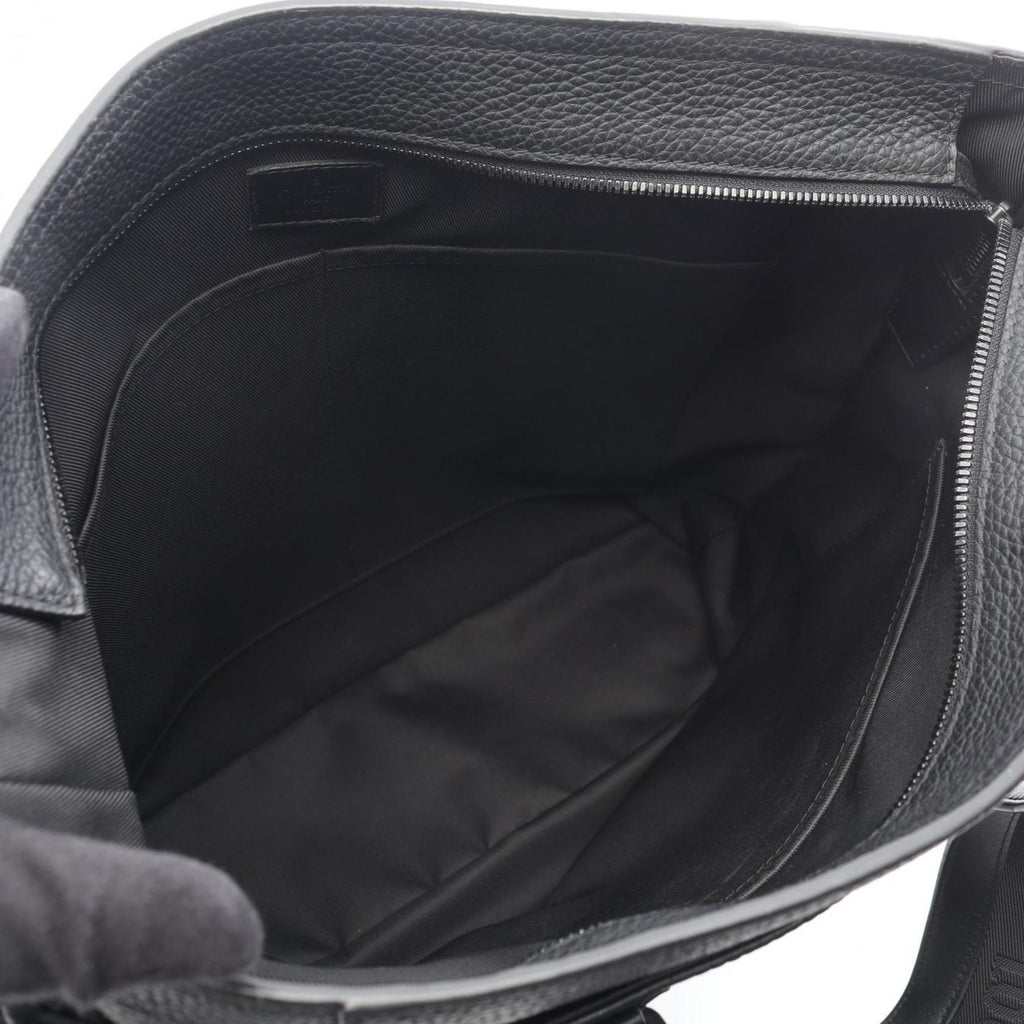 Louis Vuitton Black Leather Tote Bag