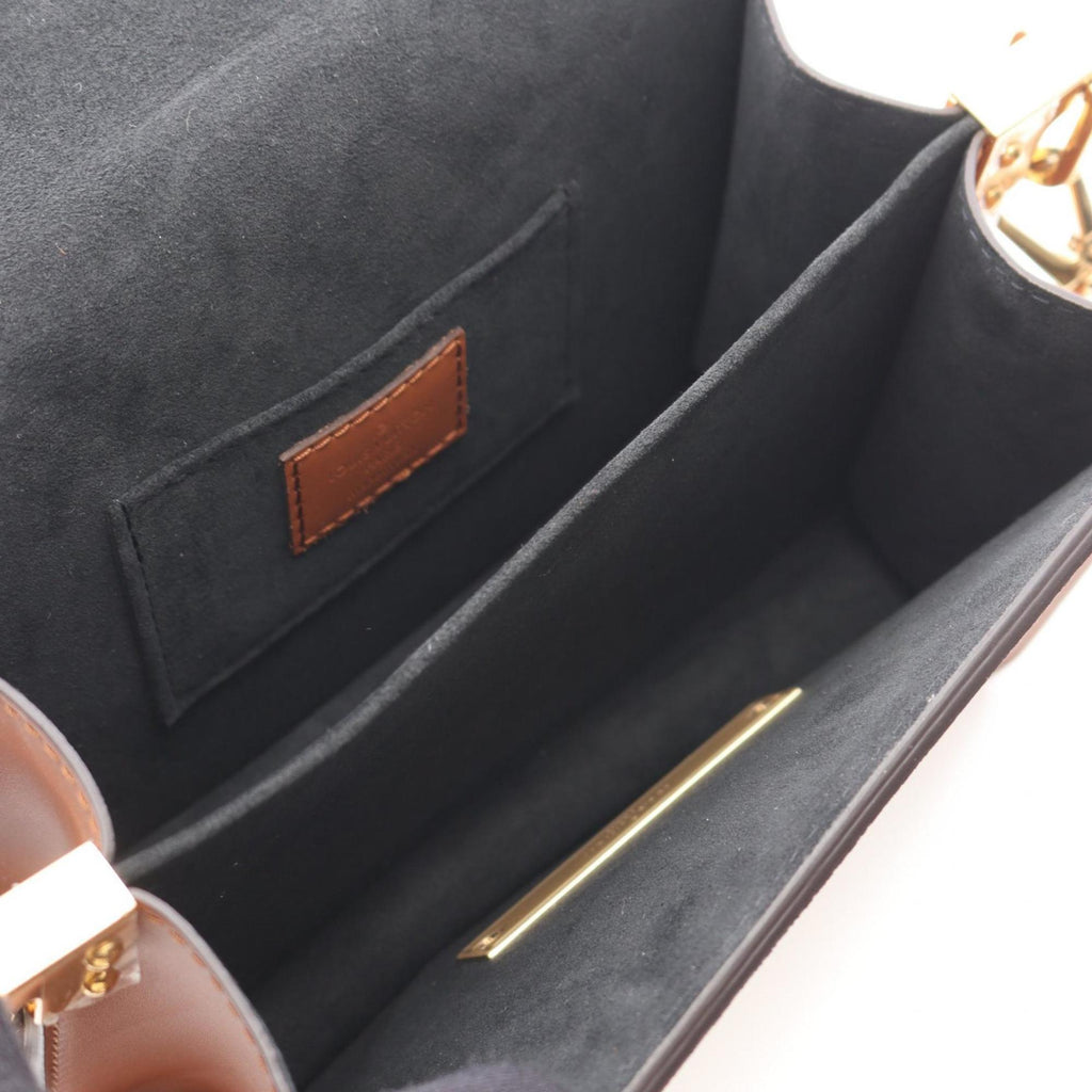 Louis Vuitton Beige Brown Monogram Reverse Coated Canvas Shoulder Bag