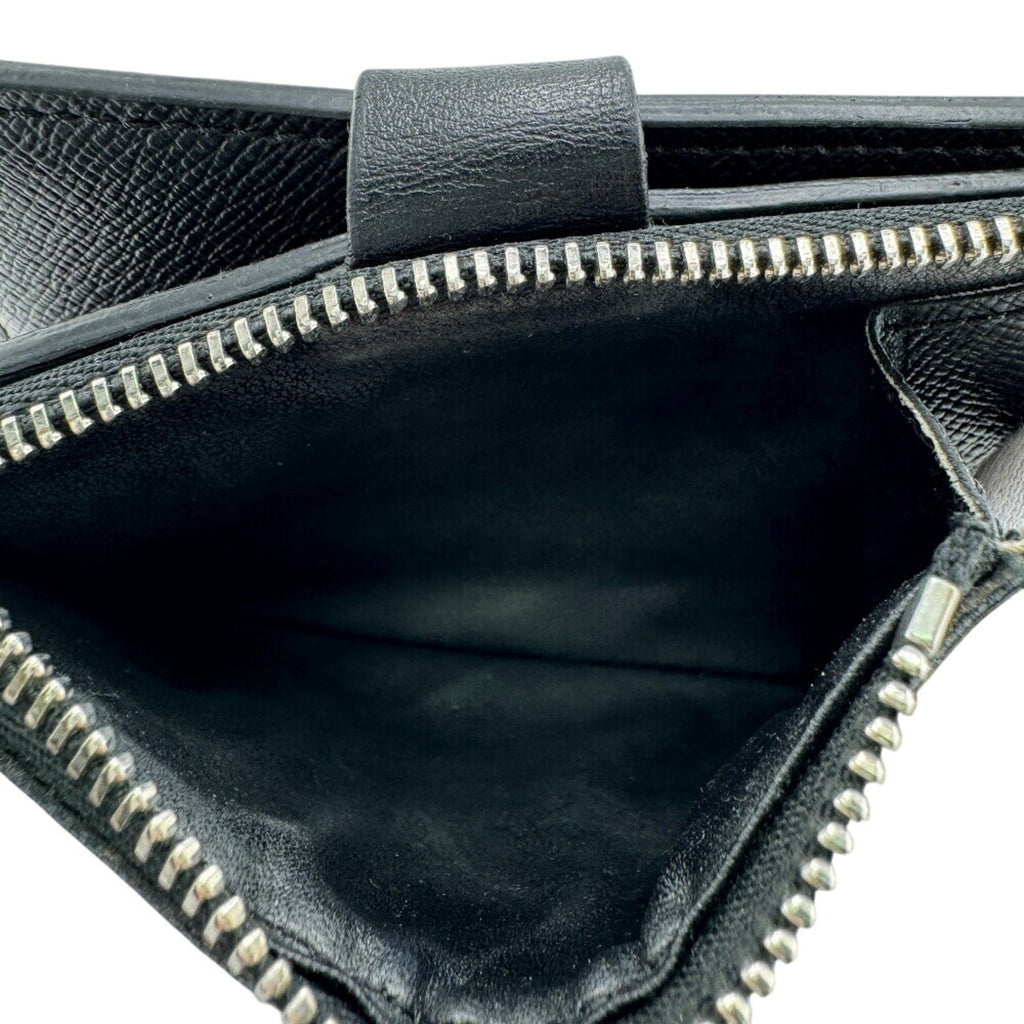 Louis Vuitton Black Gray Leather Wallet