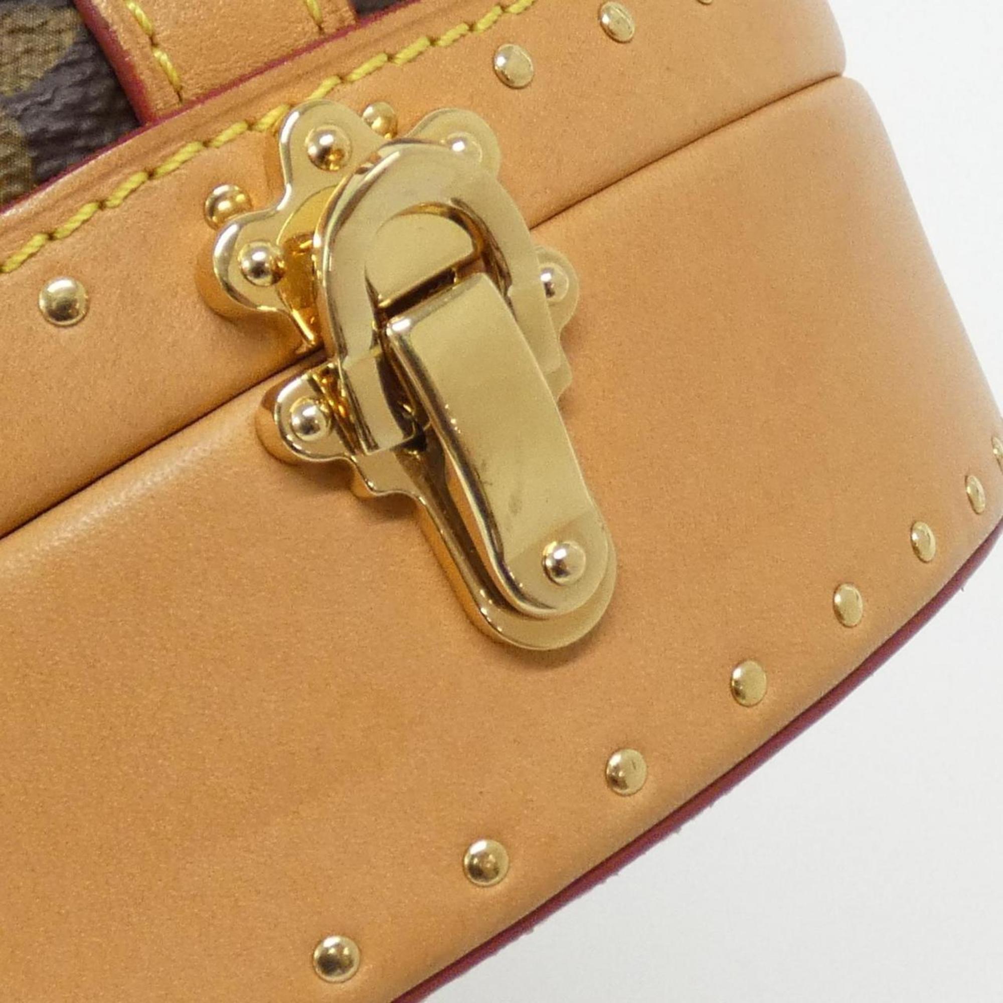 Louis Vuitton Marron Coated Canvas Handbag