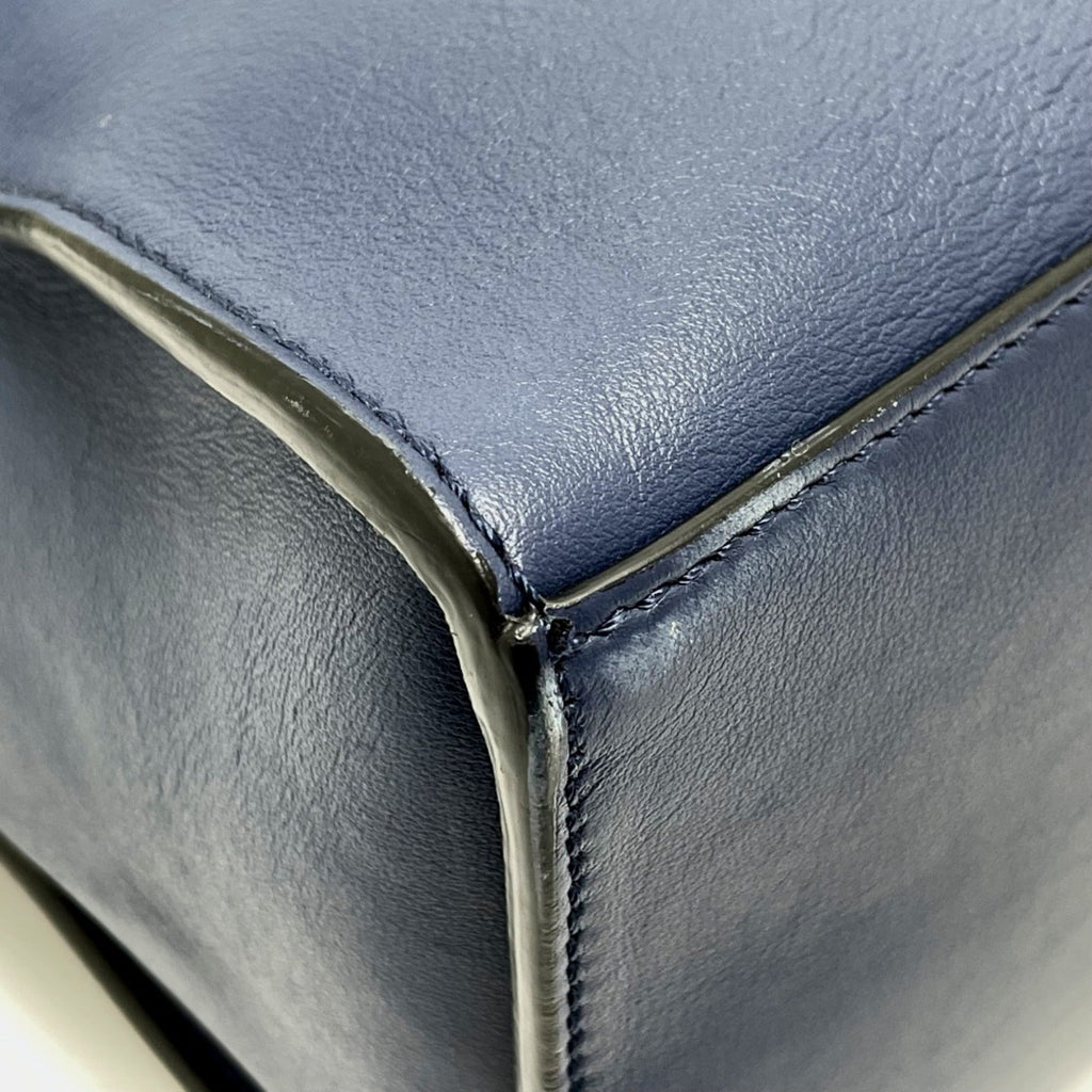 Fendi Navy Leather Briefcase