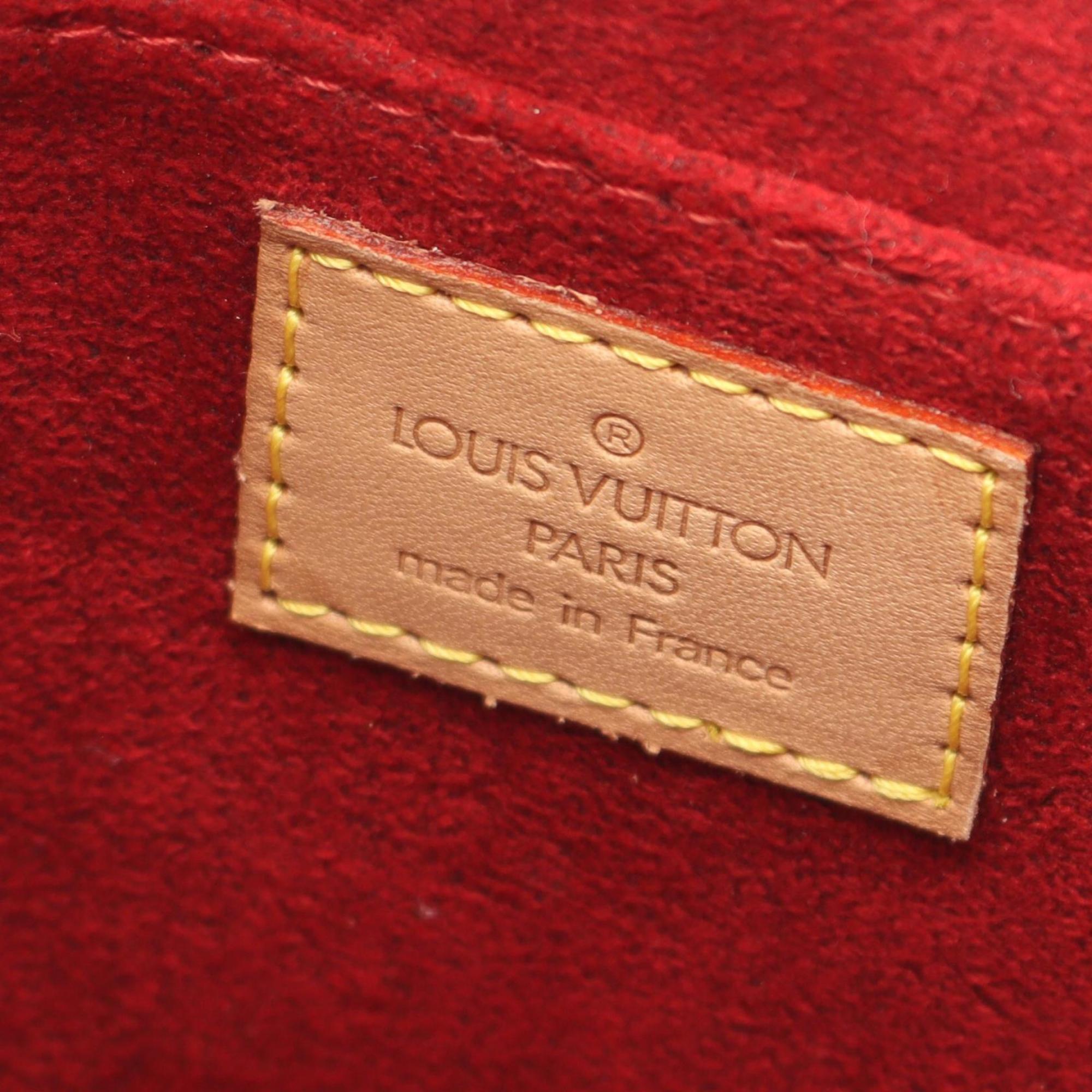 Louis Vuitton Brown Monogram Coated Canvas Leather Shoulder Bag