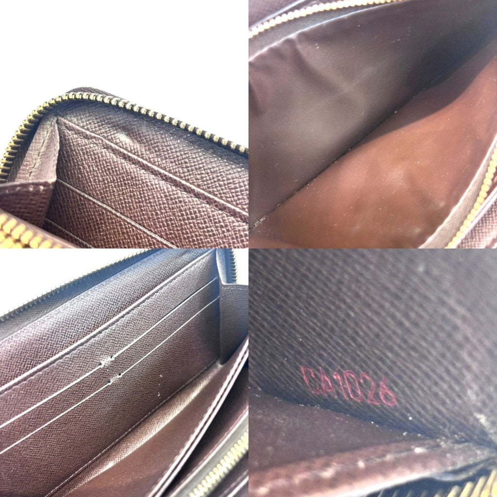 Louis Vuitton Damier Brown Damier Canvas Ebene Long Wallet