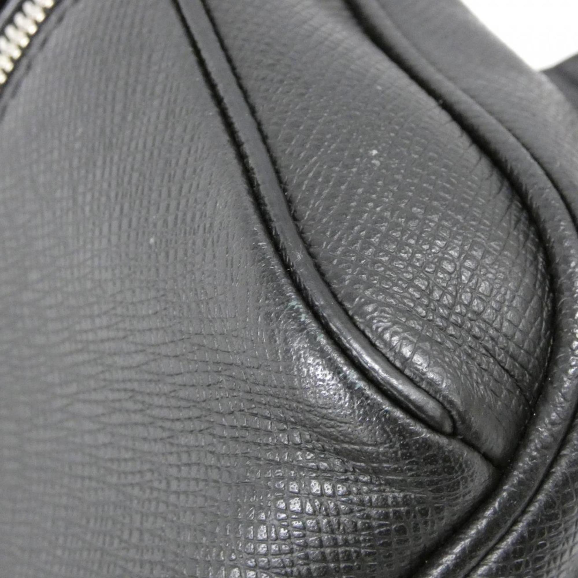 Louis Vuitton Black Leather Shoulder Bag