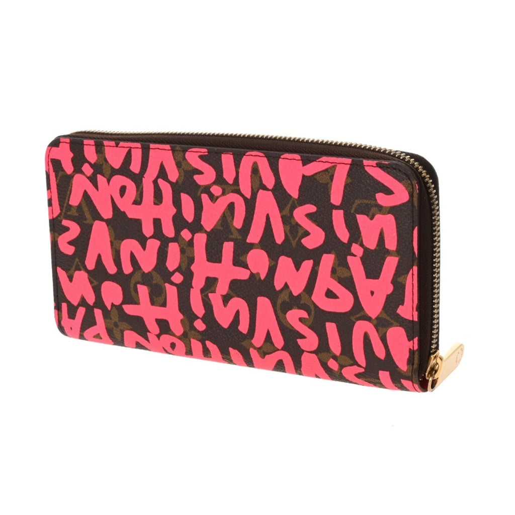 Louis Vuitton Monogram Graffiti Fuchsia Monogram Monogram Graffiti Long Bill Wallet
