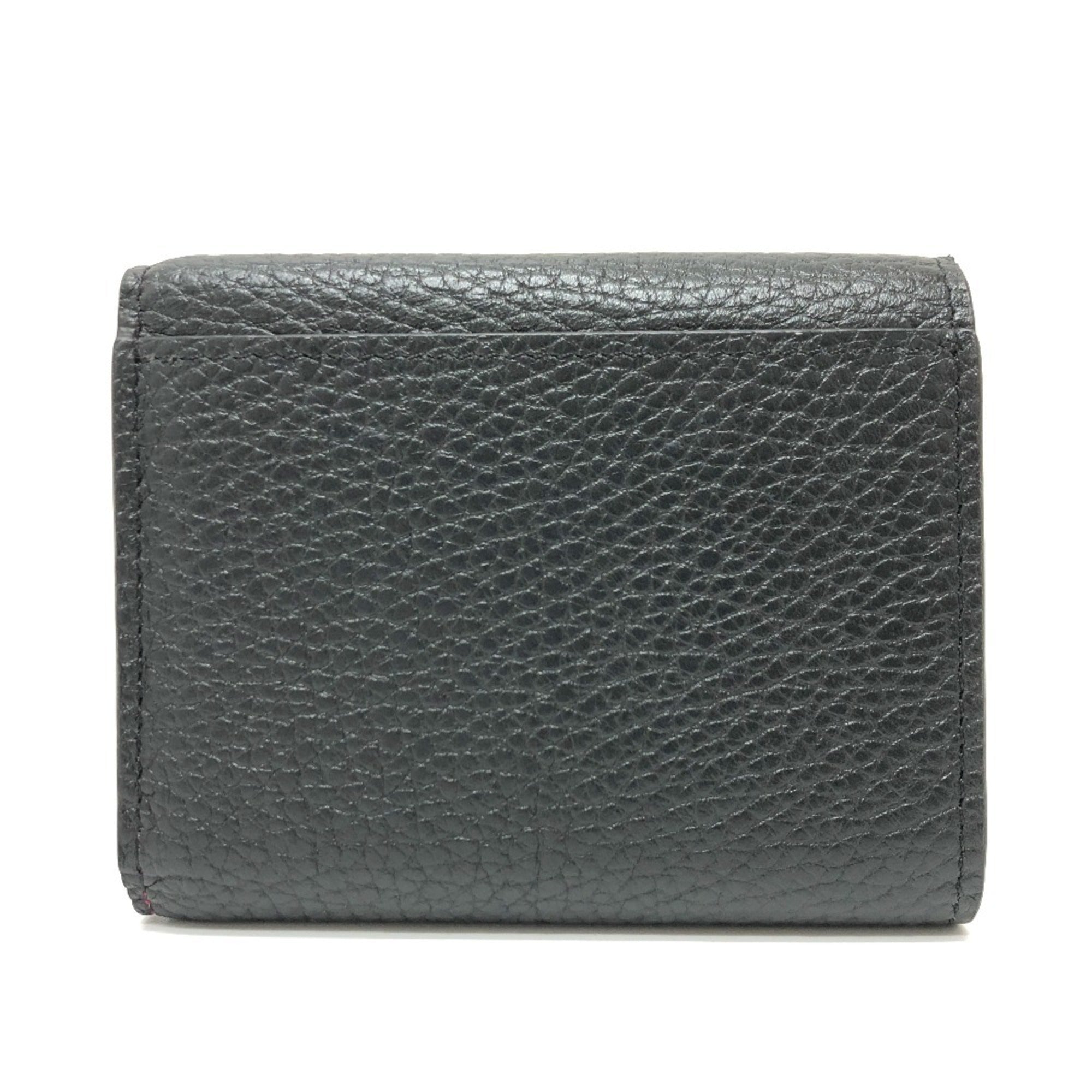 Louis Vuitton Bicolor Black Noir Pink Leather Coin Purse/Coin Case