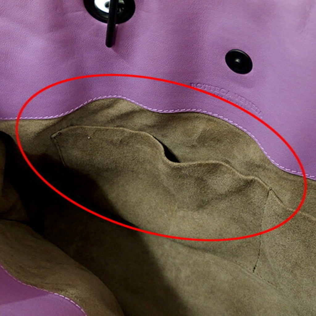 Bottega Veneta Pink Purple Leather Tote Bag