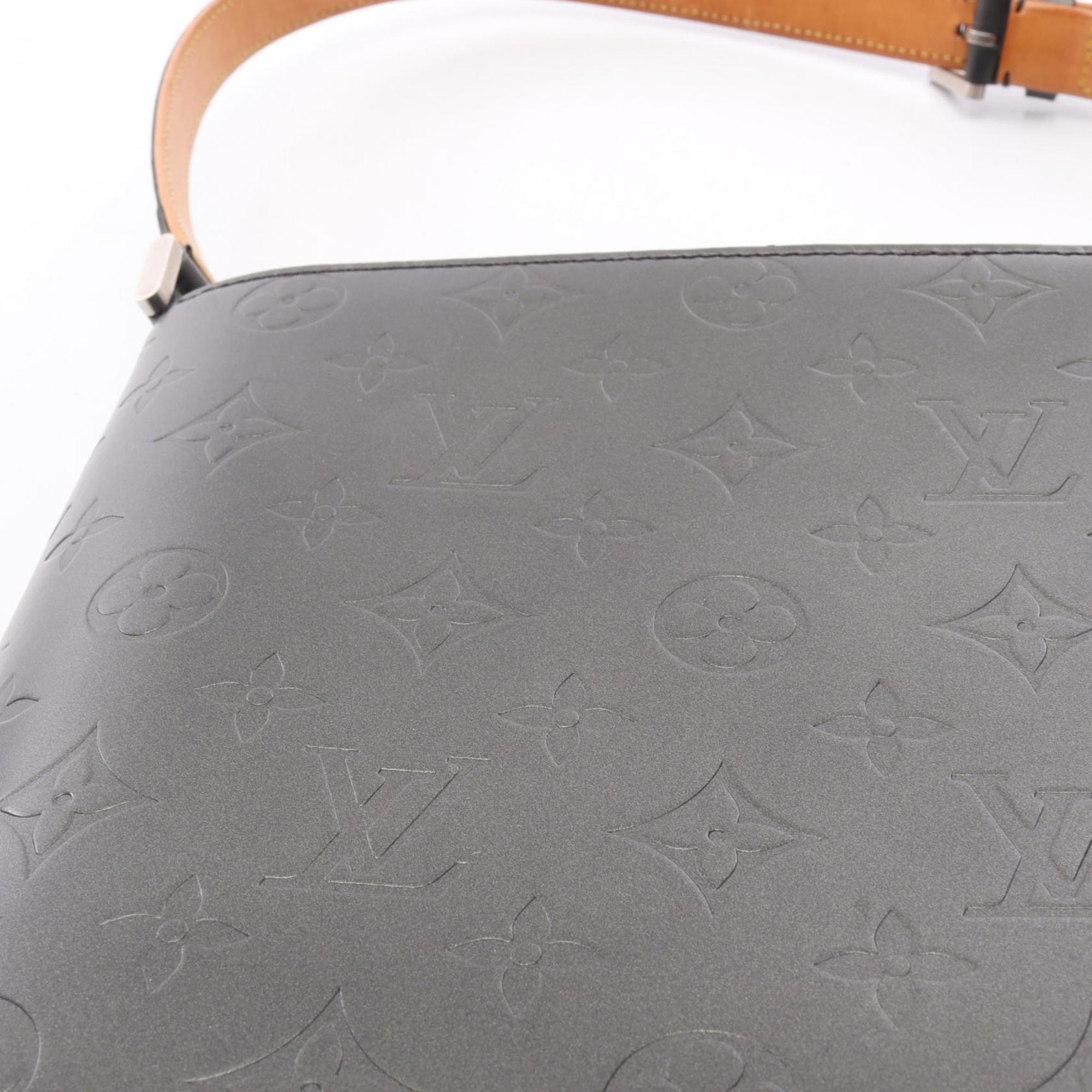 Louis Vuitton Black Leather Shoulder Bag