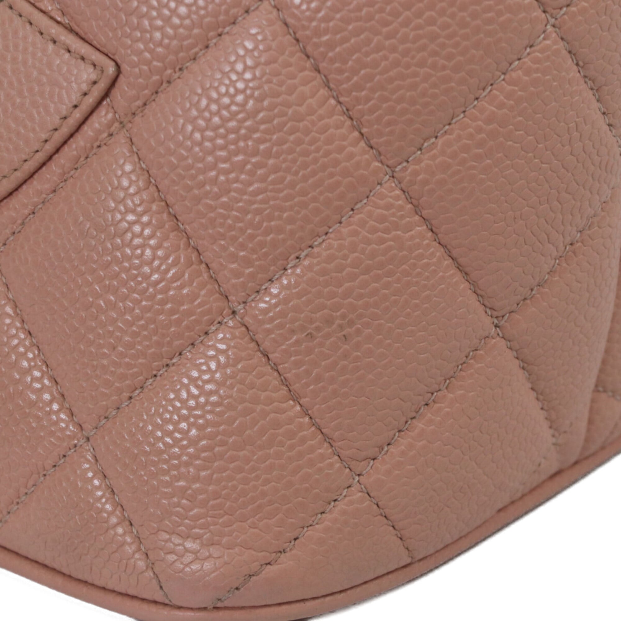 Chanel Pink Grained Calfskin Tote Bag