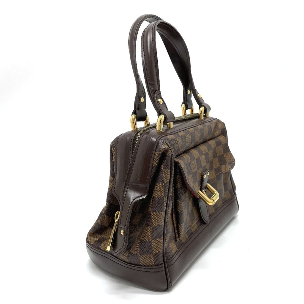 Louis Vuitton Damier Brown Ebene Damier Canvas Leather Handbag
