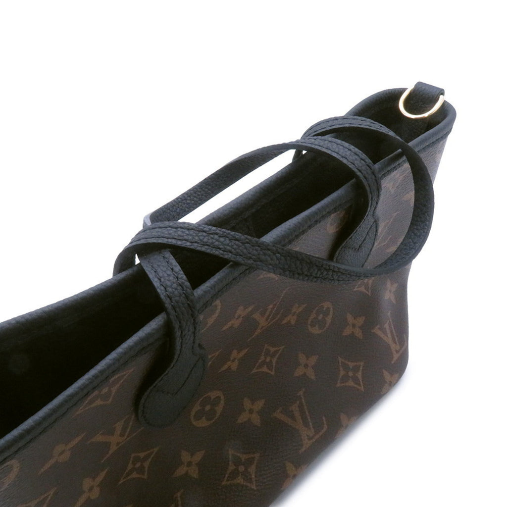 Louis Vuitton Noir Monogram Leather Tote Bag