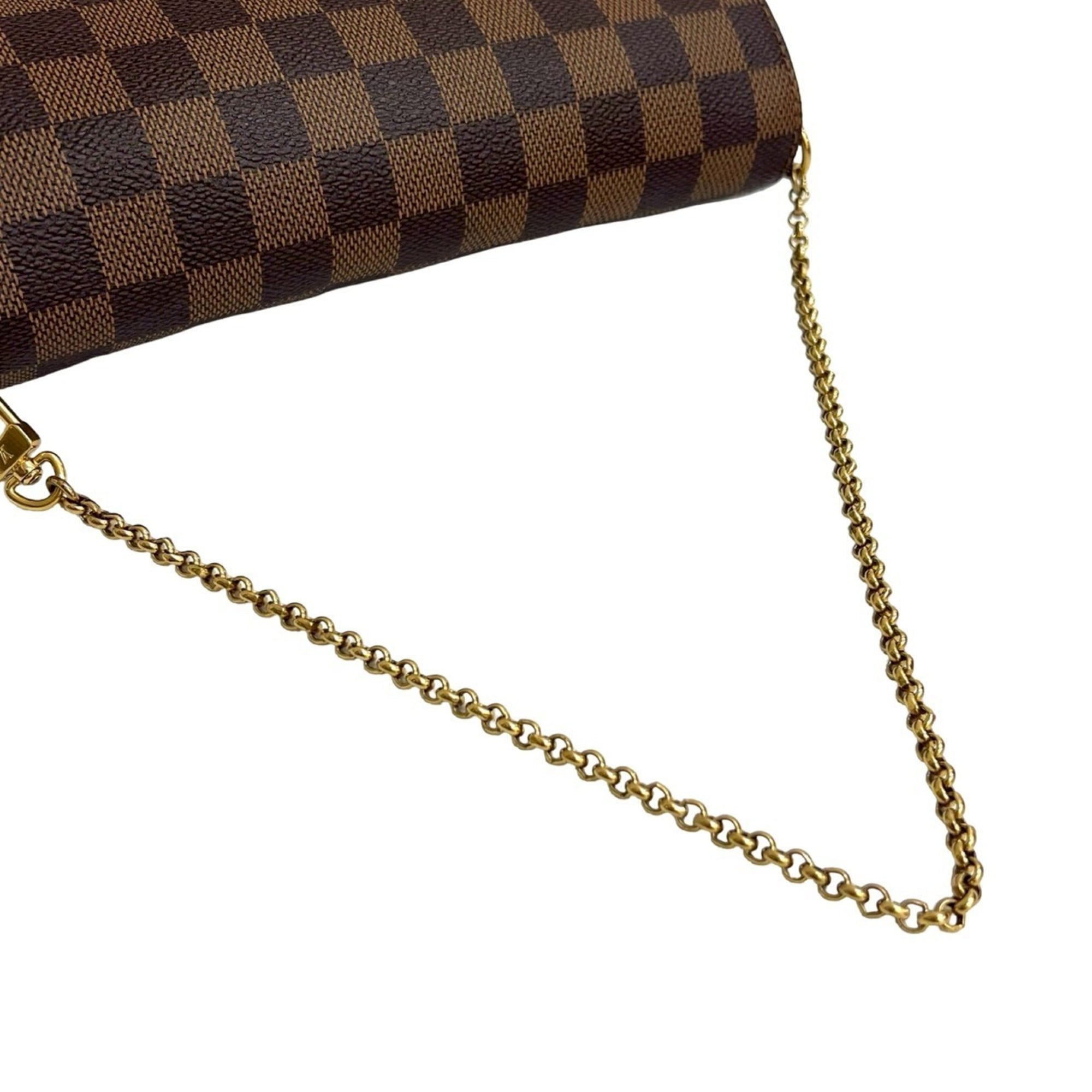 Louis Vuitton Brown Leather Pvc Pochette Shoulder Bag