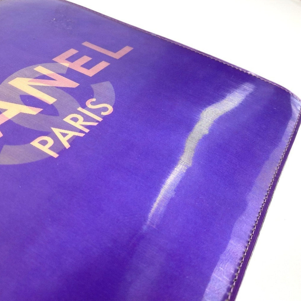 Chanel Purple Vinyl Shoulder Bag
