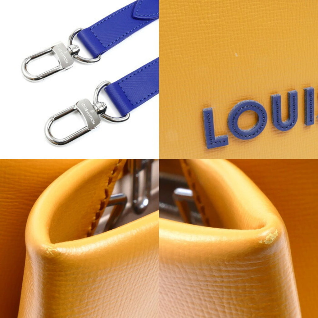 Louis Vuitton Blue Orange Leather Shoulder Bag