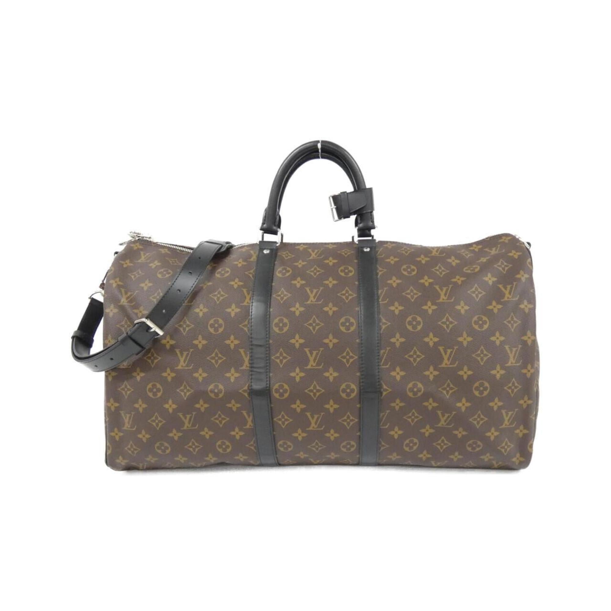 Louis Vuitton Marron Coated Canvas Boston Bag