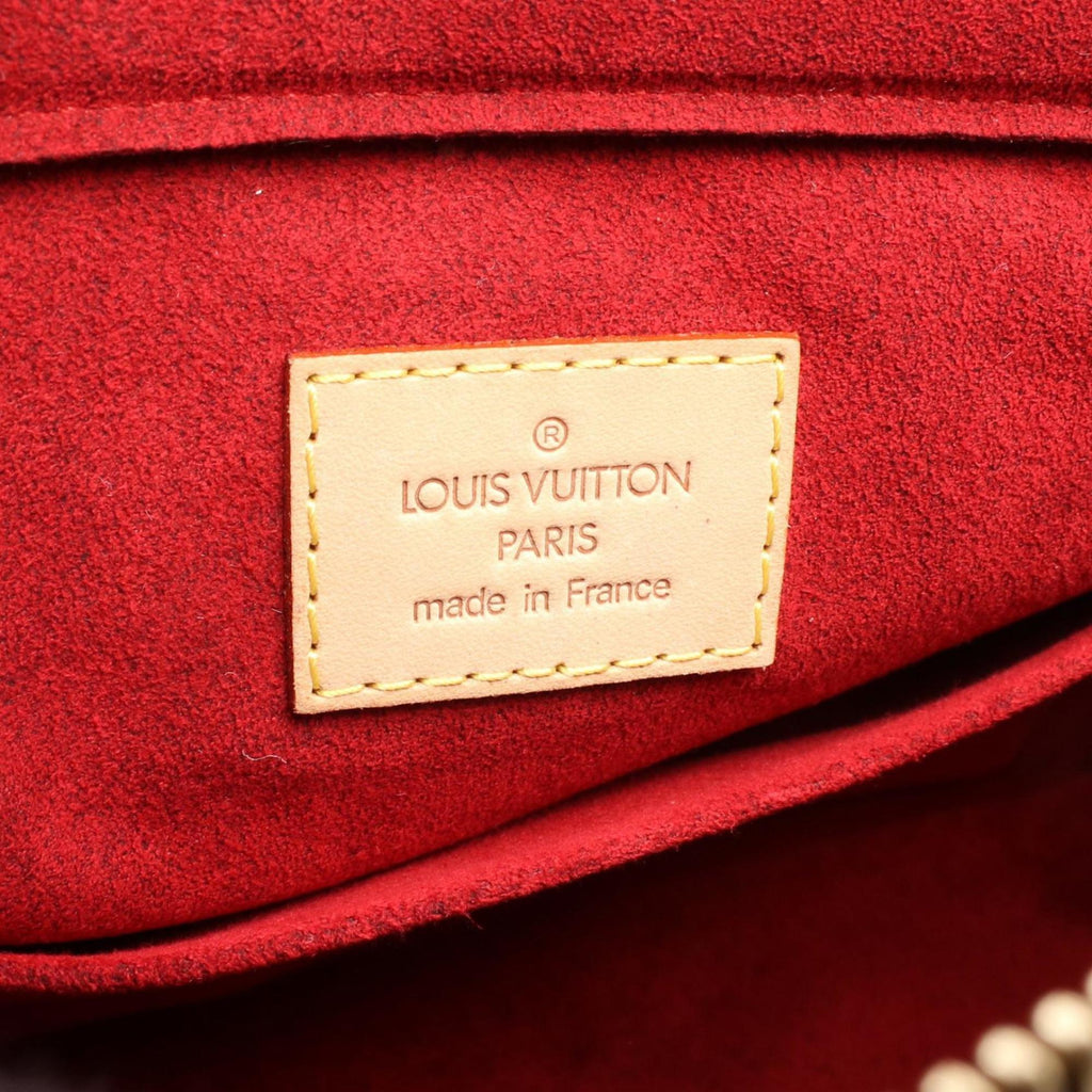 Louis Vuitton Monogram Brown Coated Canvas Leather Shoulder Bag