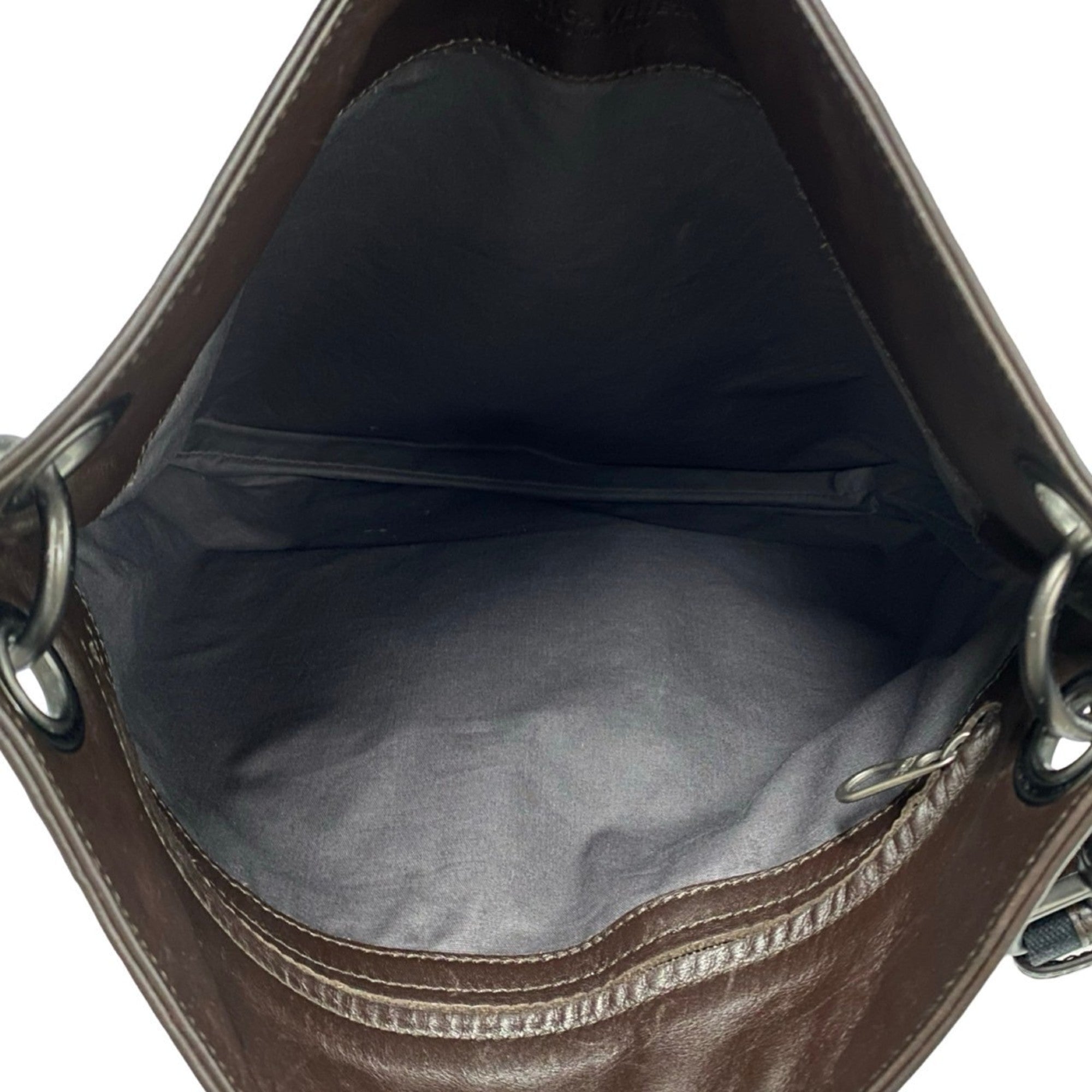 Bottega Veneta Brown Leather Pochette Shoulder Bag