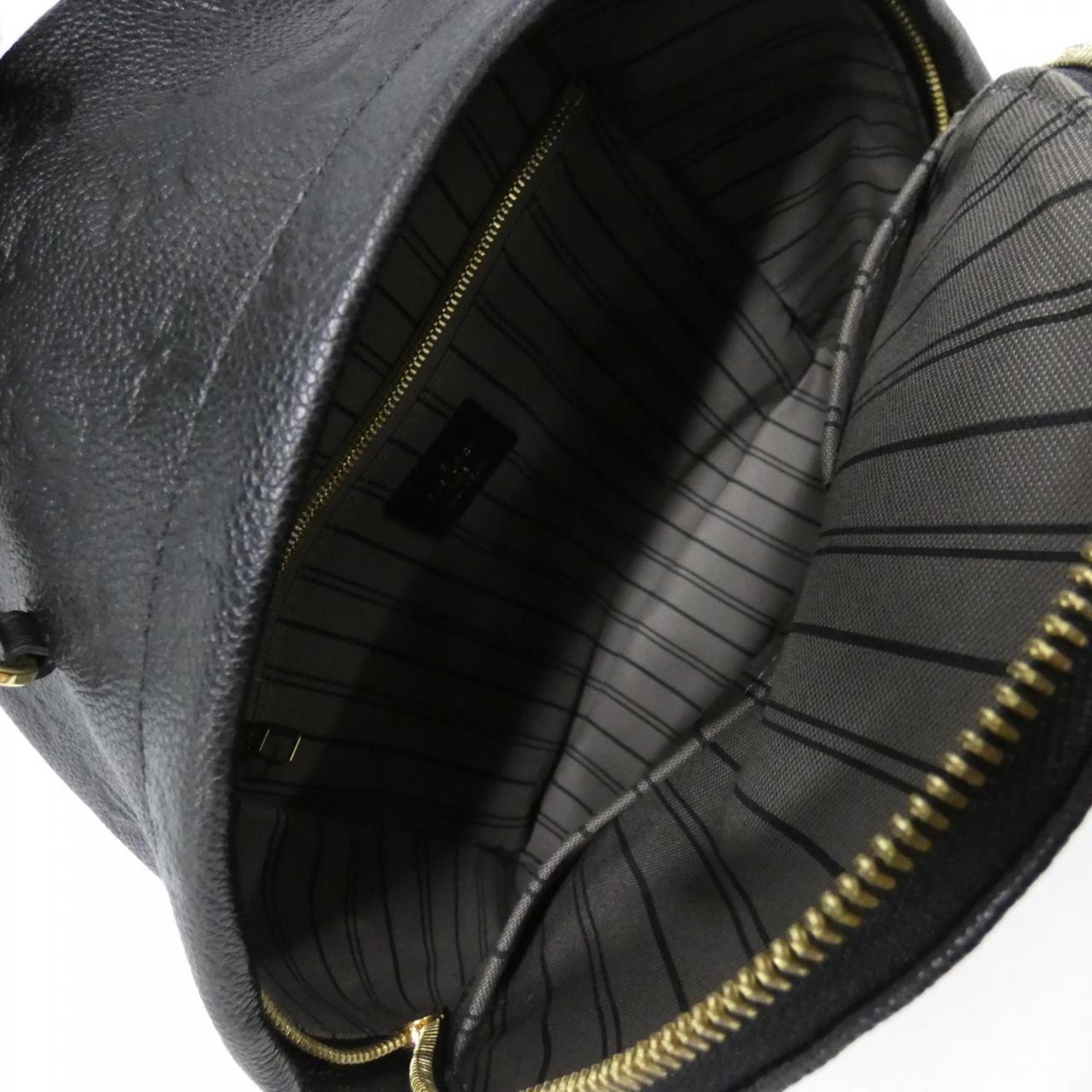 Louis Vuitton Black Leather Backpack