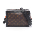 Louis Vuitton Brown Coated Canvas Leather Shoulder Bag