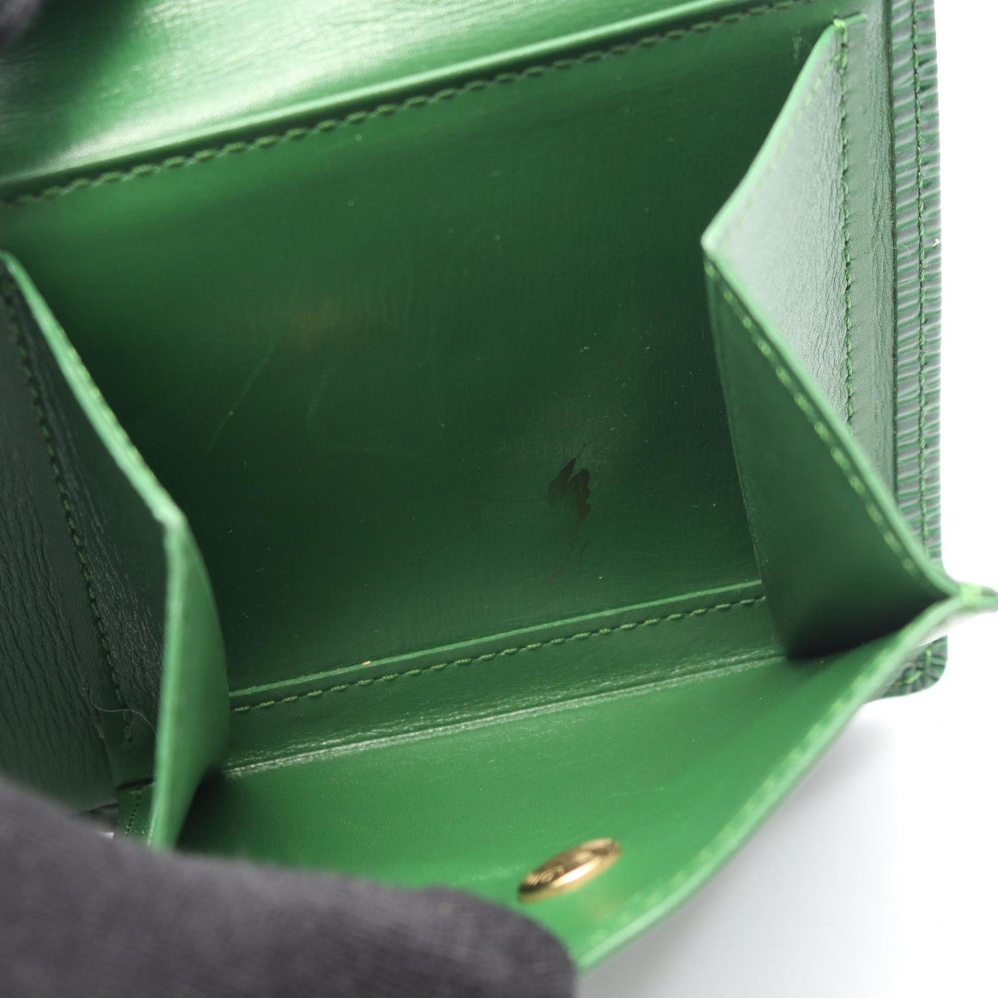 Louis Vuitton Borneo Green Green Epi Leather Wallet