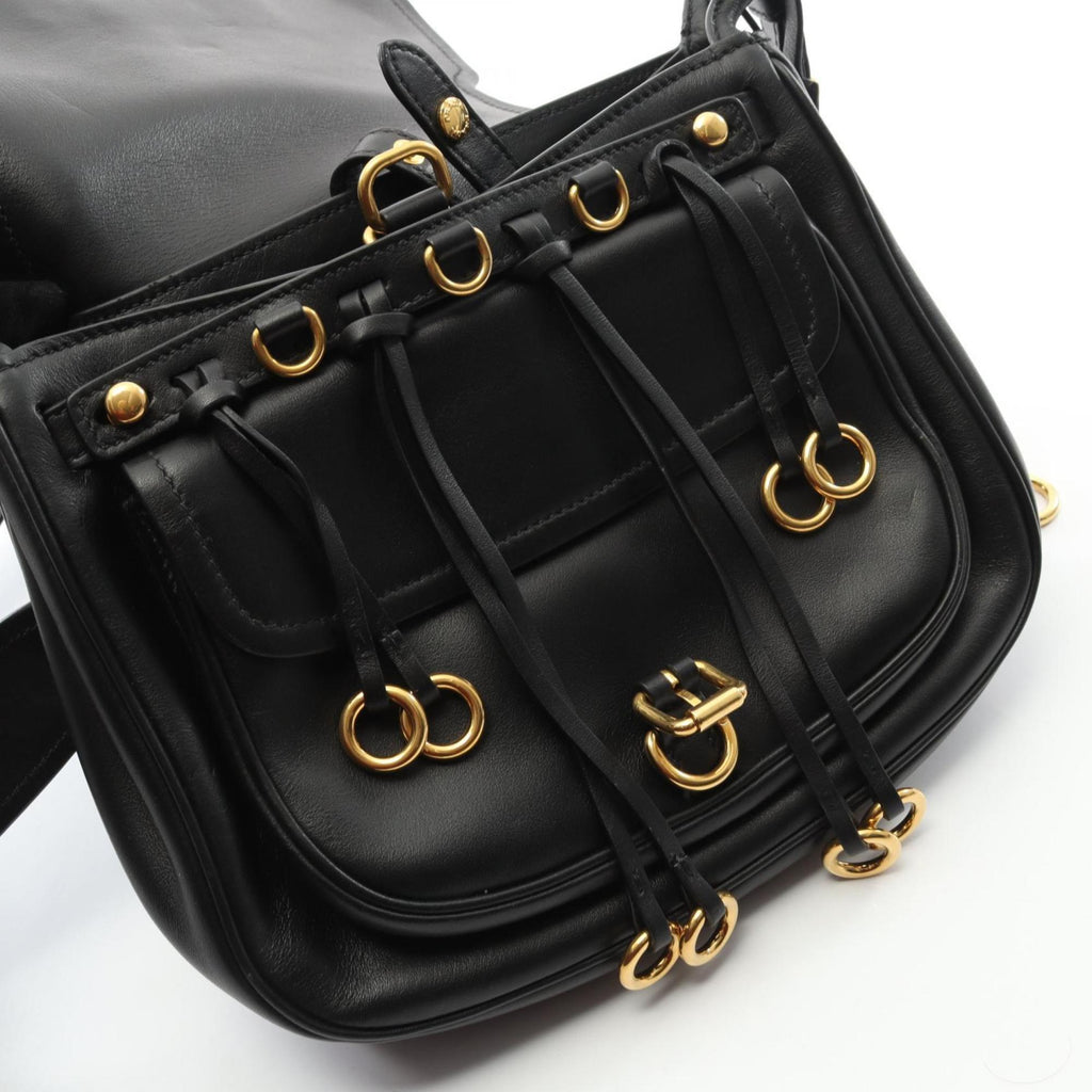 Prada Black Leather Shoulder Bag