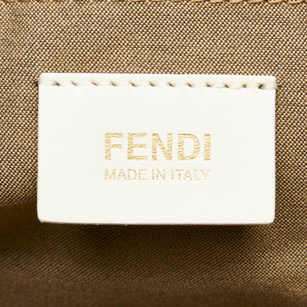 Fendi Zucca Beige Zucca Leather Shoulder Bag Tote Bag