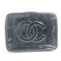 Chanel Black Leather Handbag Vanity Bag