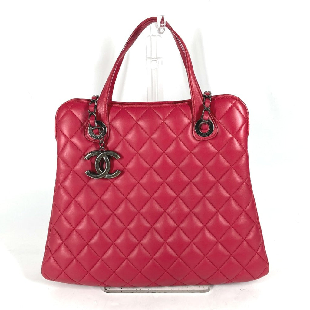 Chanel Pink Leather Tote Bag