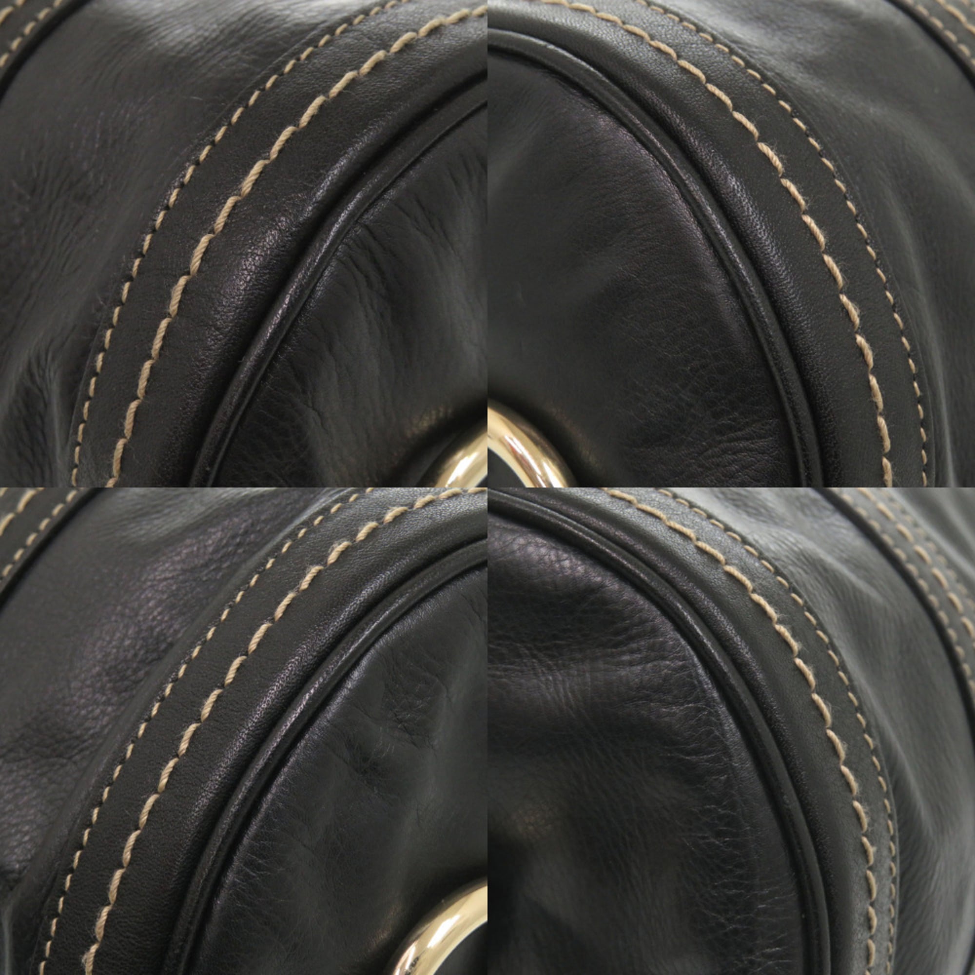 Gucci Black Leather Handbag (Pre-Owned)