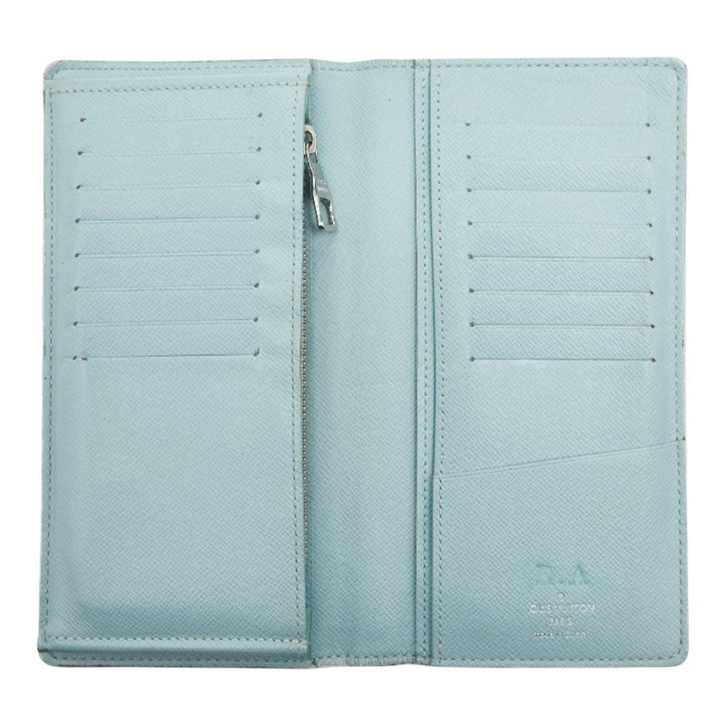 Louis Vuitton Light Blue Multi-Color Pvc Long Wallet