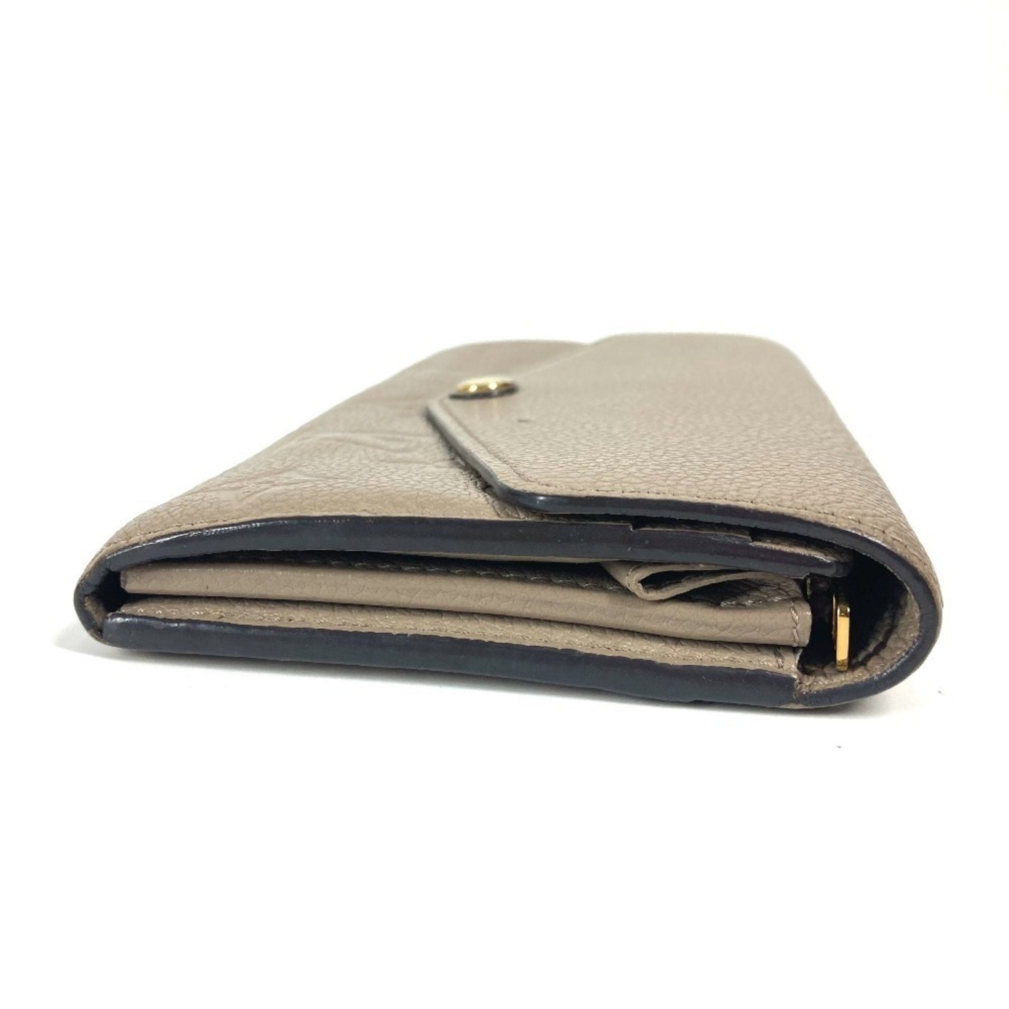 Louis Vuitton Beige Tourterelle Monogram Empreinte Long Wallet
