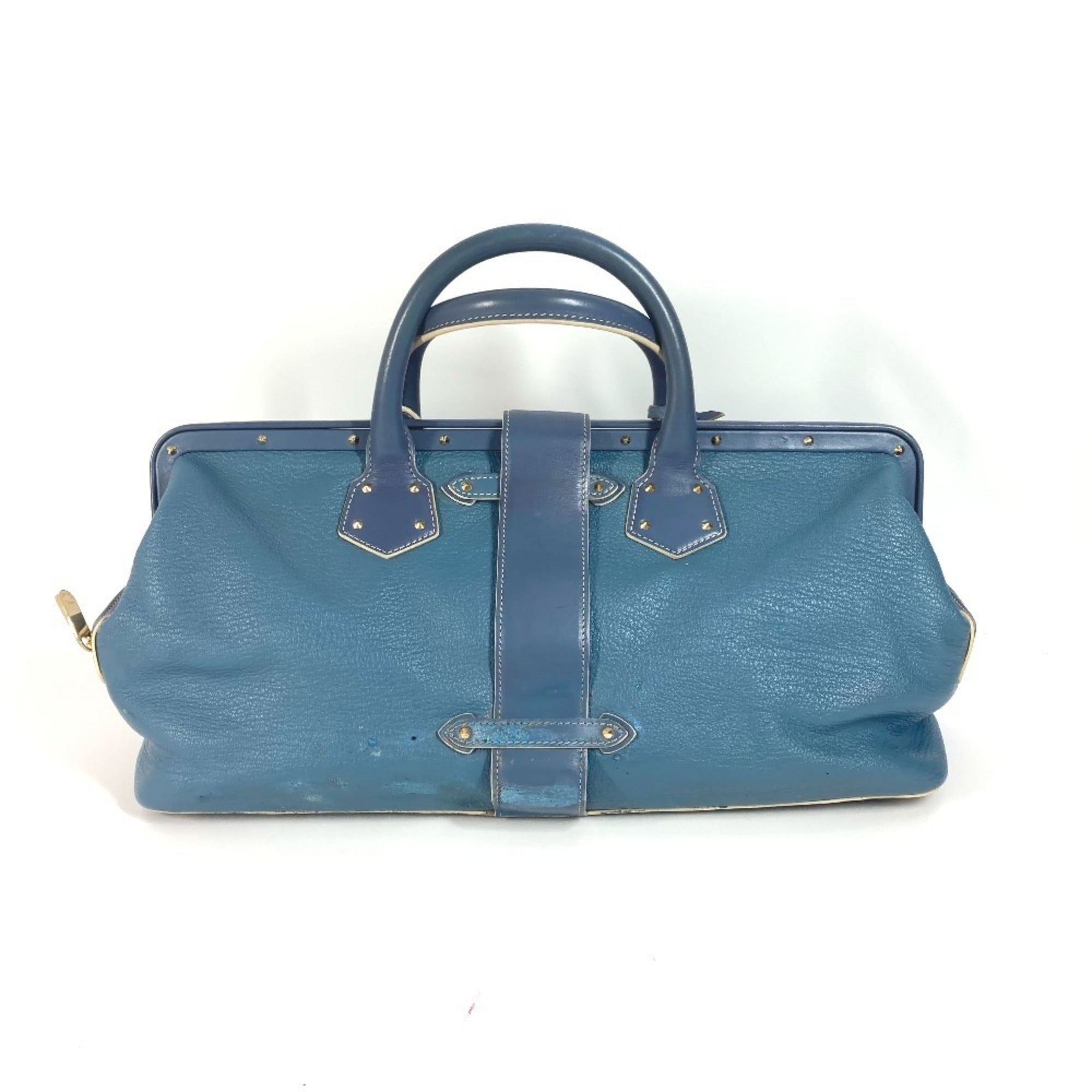 Louis Vuitton Suhali Blue Suhali Leather Handbag Tote Bag