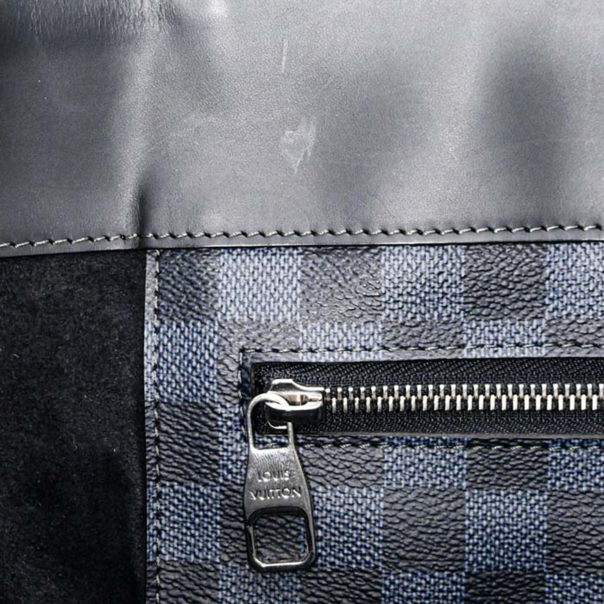 Louis Vuitton Damier Cobalt Black Blue Damier Graphite Tote Bag