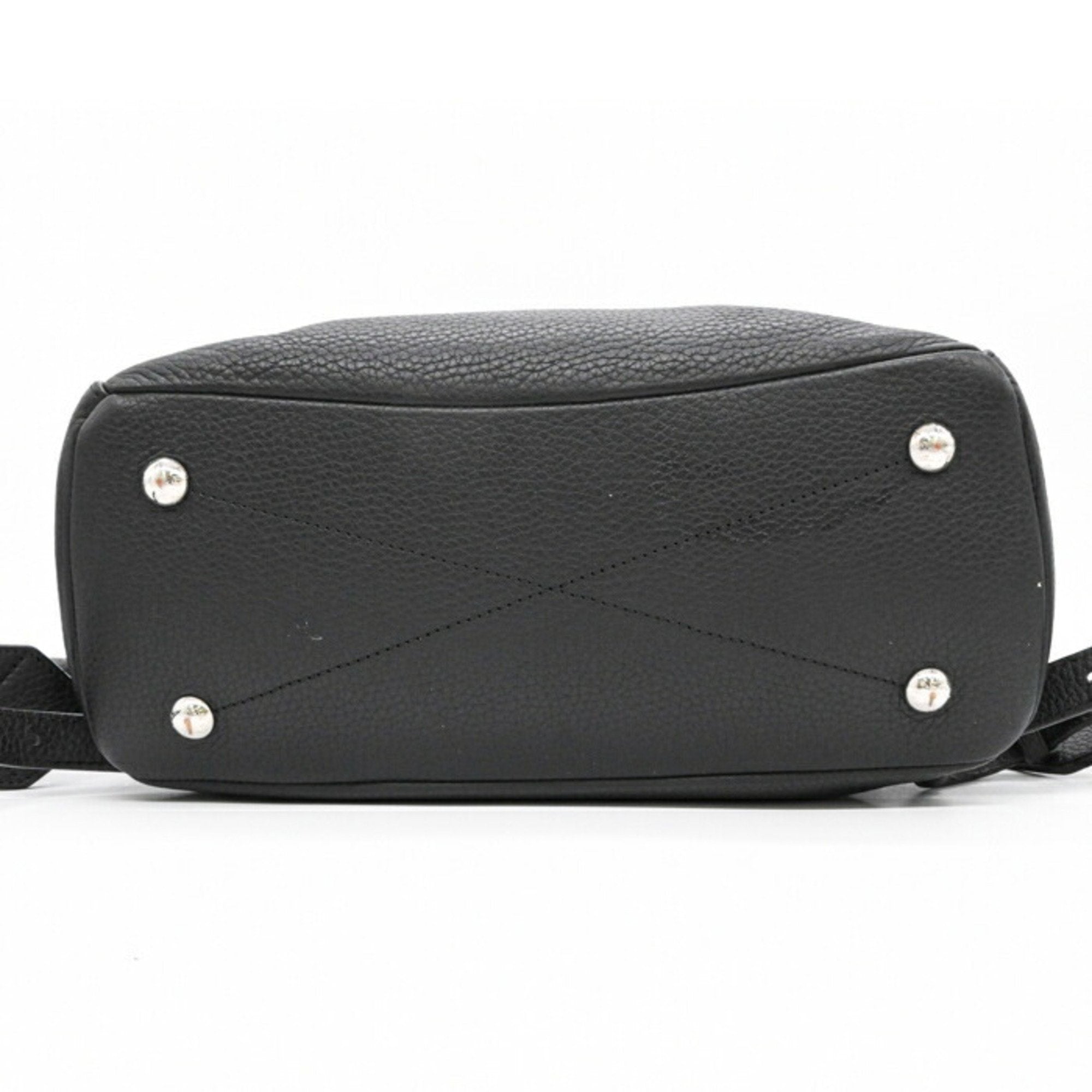 Louis Vuitton Black Leather Backpack