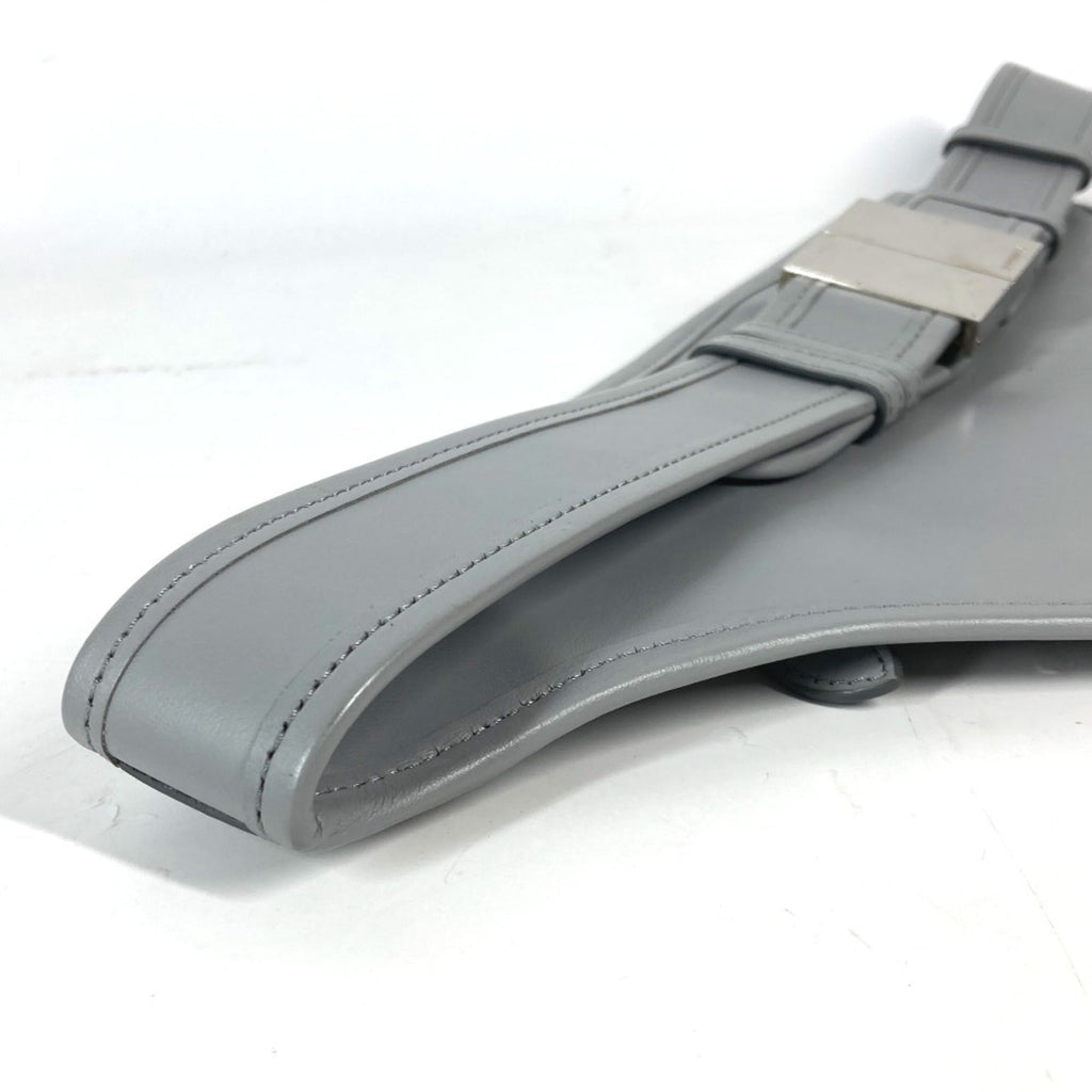 Burberry Gray Leather Fanny Pack