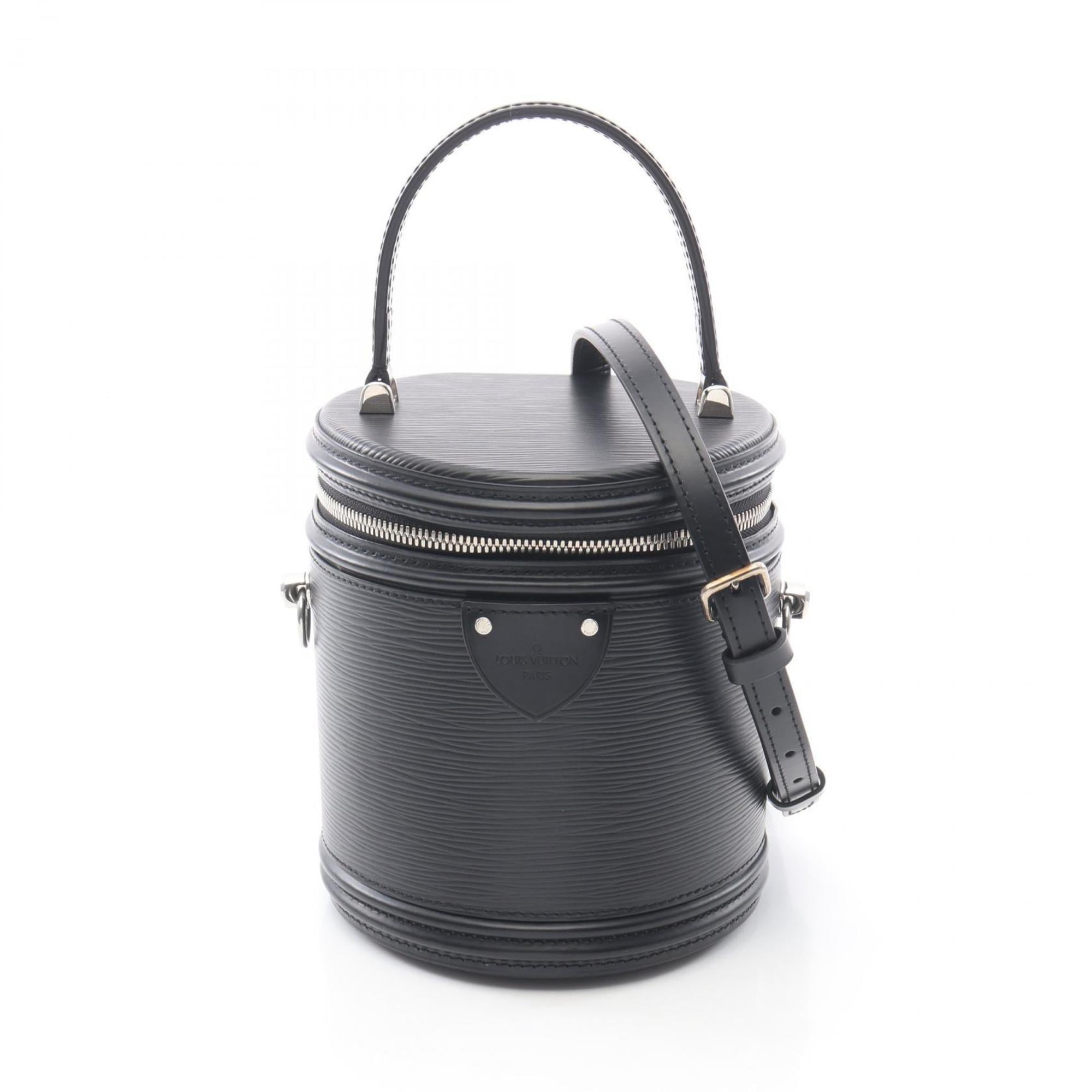 Louis Vuitton Black Noir Epi Leather Handbag