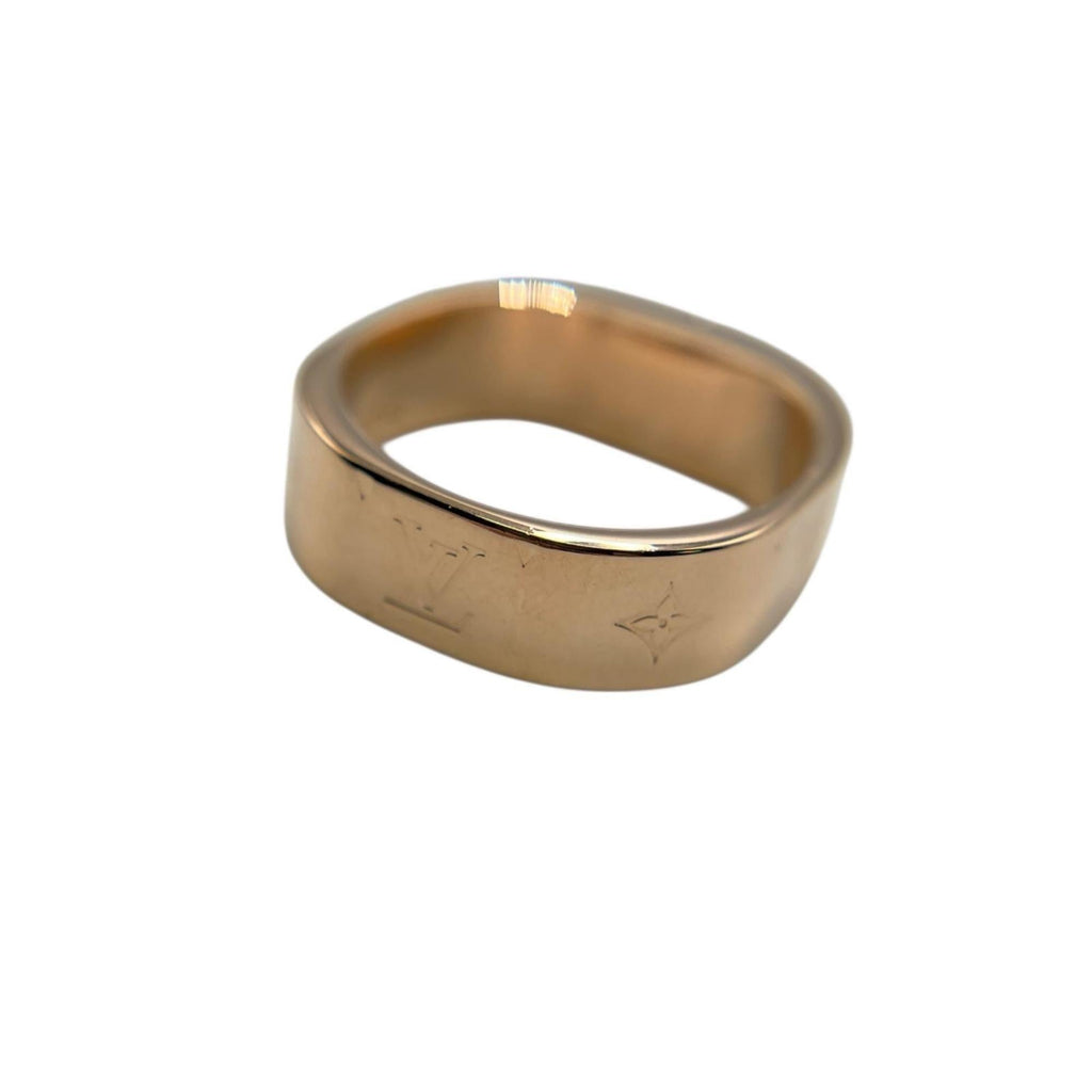 Louis Vuitton Pink Gold Metal Band Ring