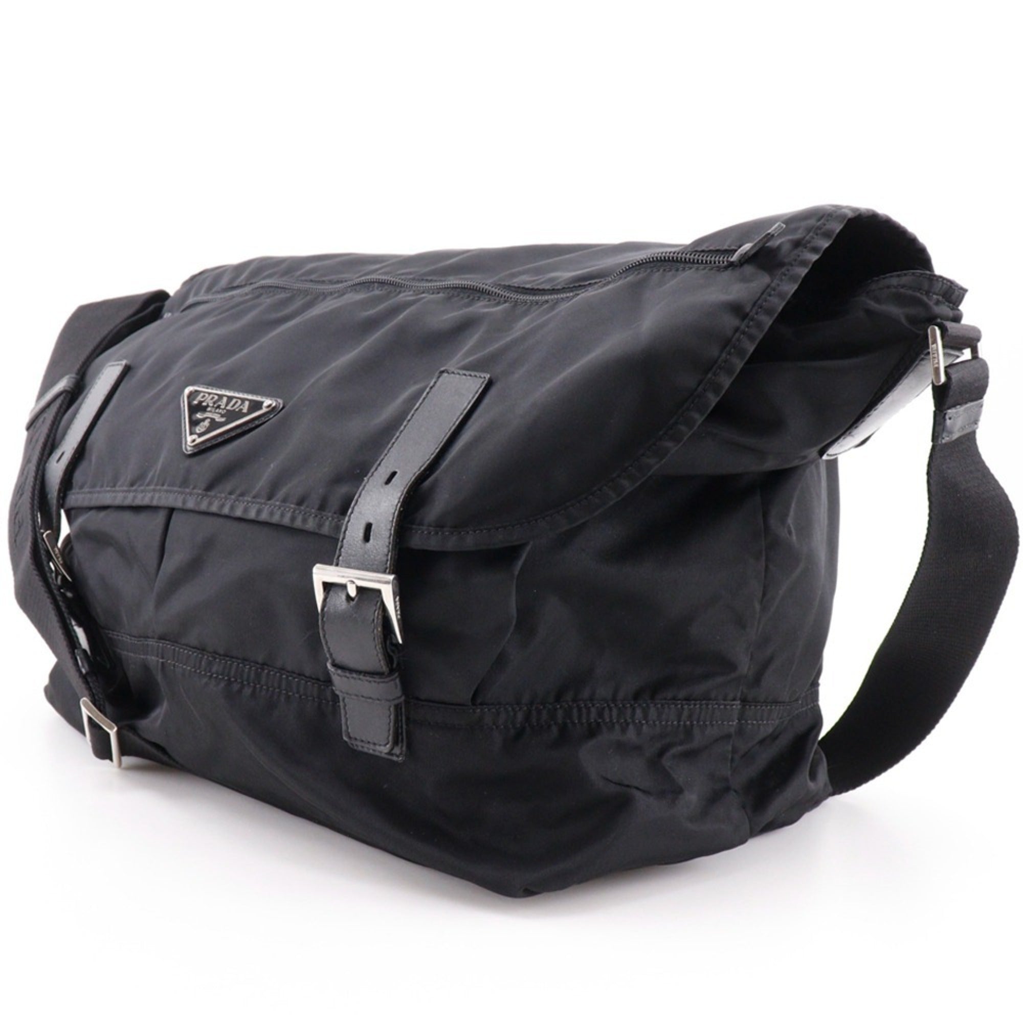 Prada Black Nero Nylon Shoulder Bag