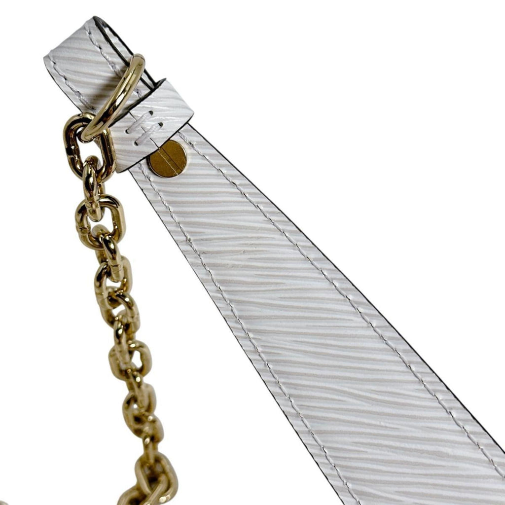 Louis Vuitton Epi Blanc Epi Leather Shoulder Bag