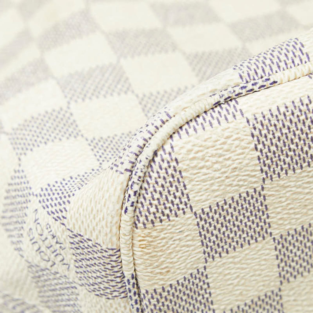 Louis Vuitton White Pvc Leather Tote Bag