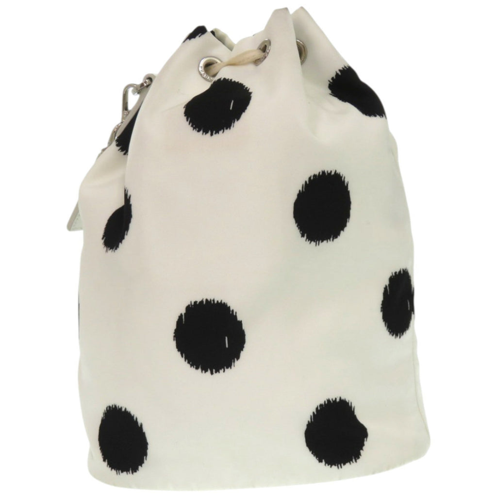 Prada Black White Nylon Pouch