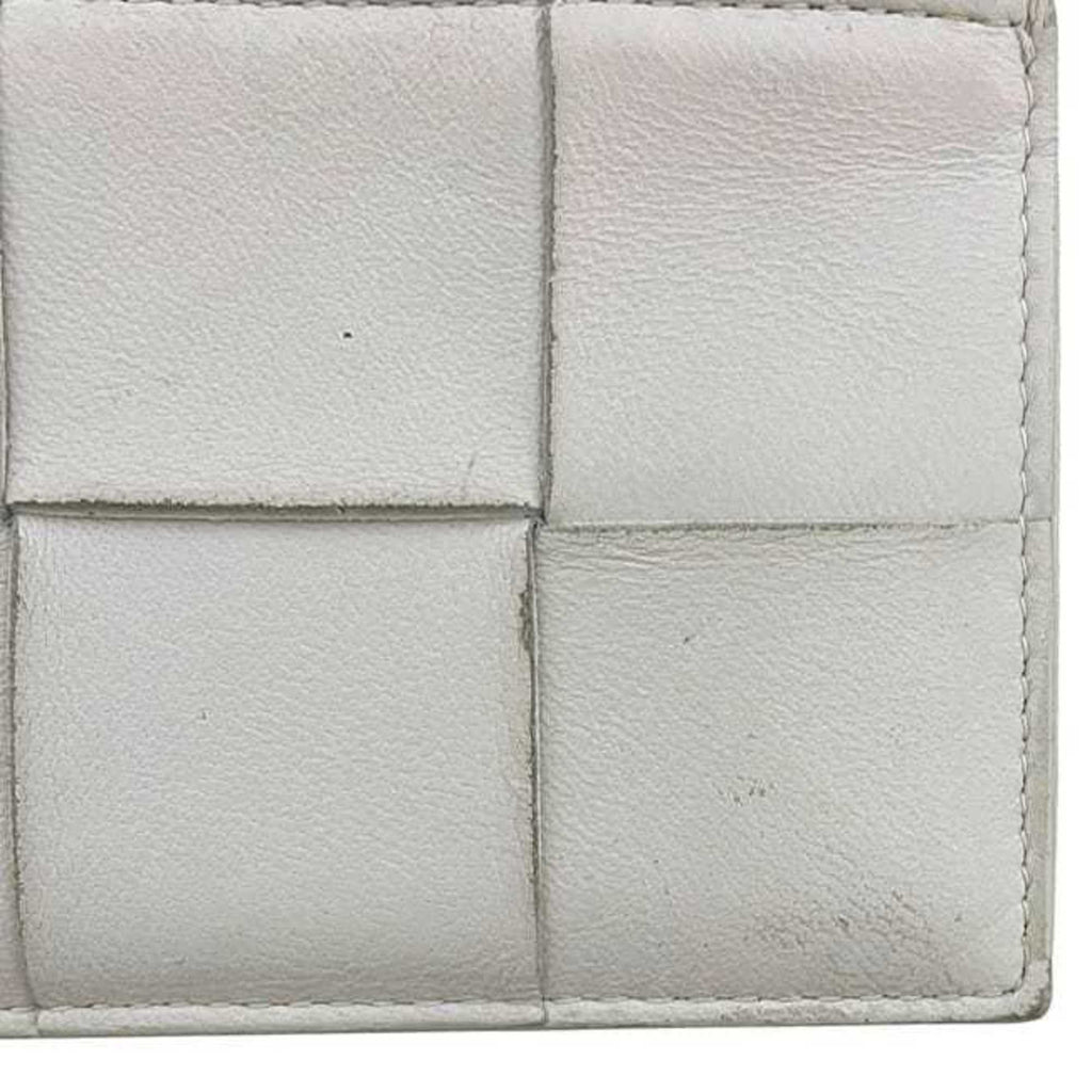 Bottega Veneta White Leather Coin Purse/Coin Case