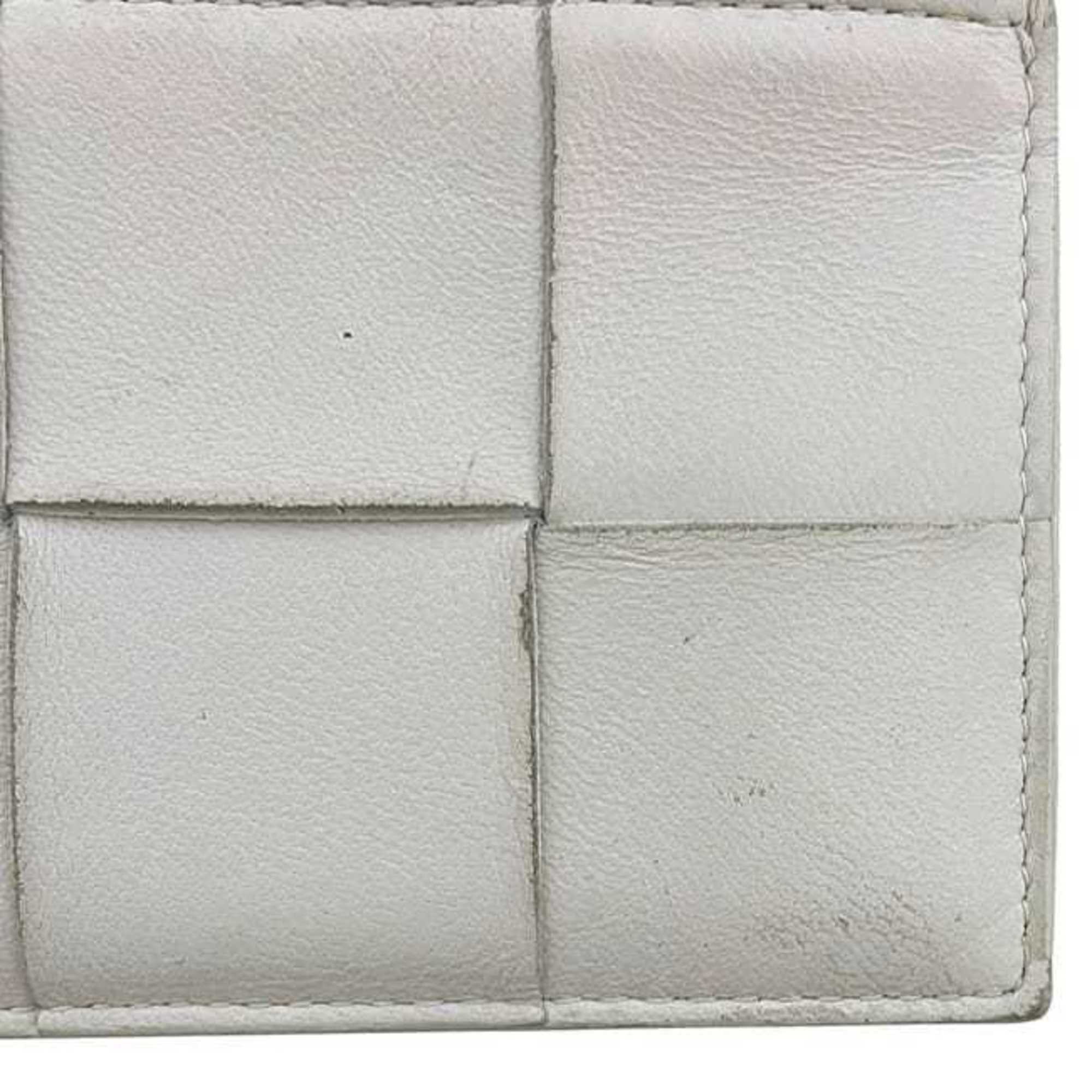 Bottega Veneta White Leather Coin Purse/Coin Case