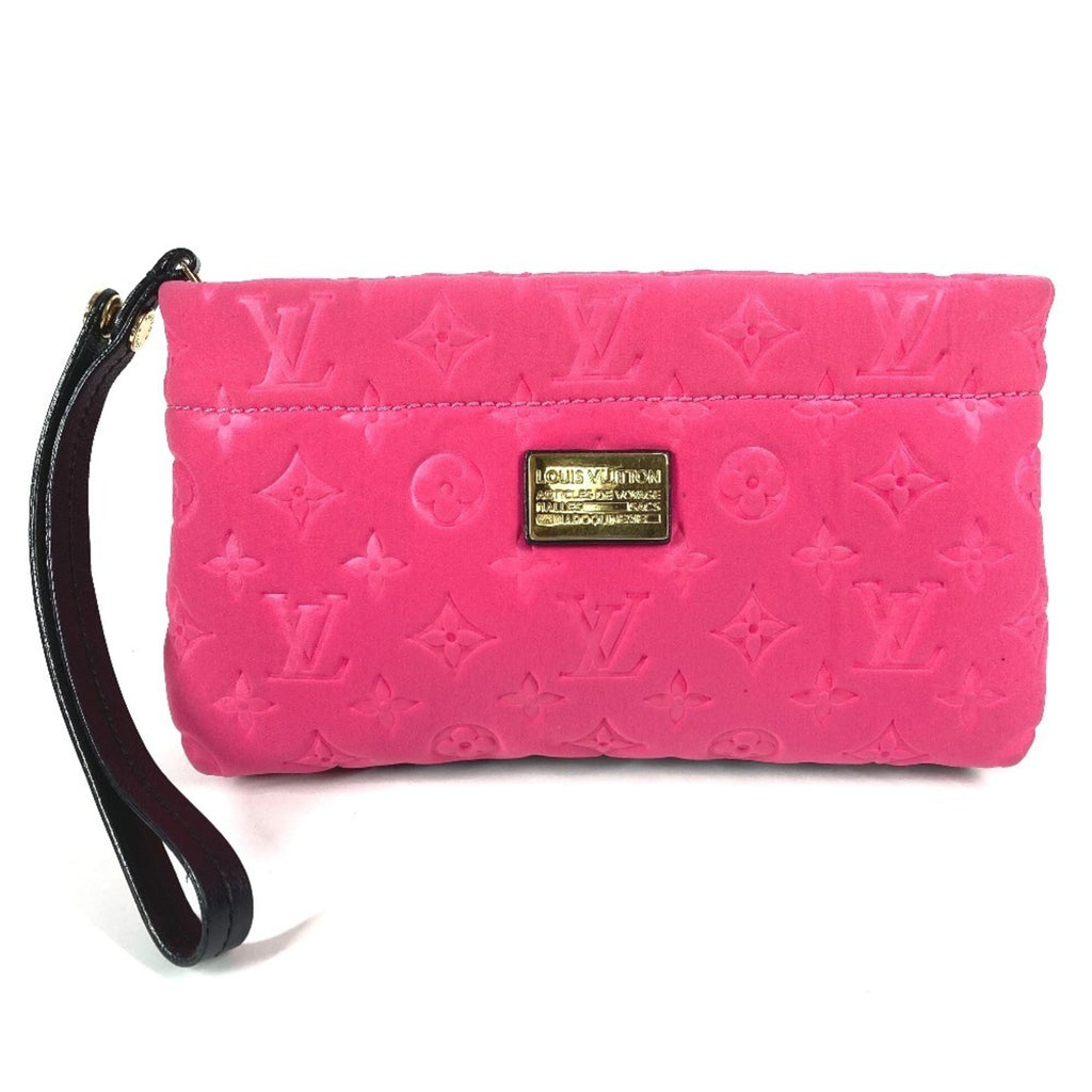 Louis Vuitton Black Galle Monogram Pink Monogram Clutch Bag Pouch